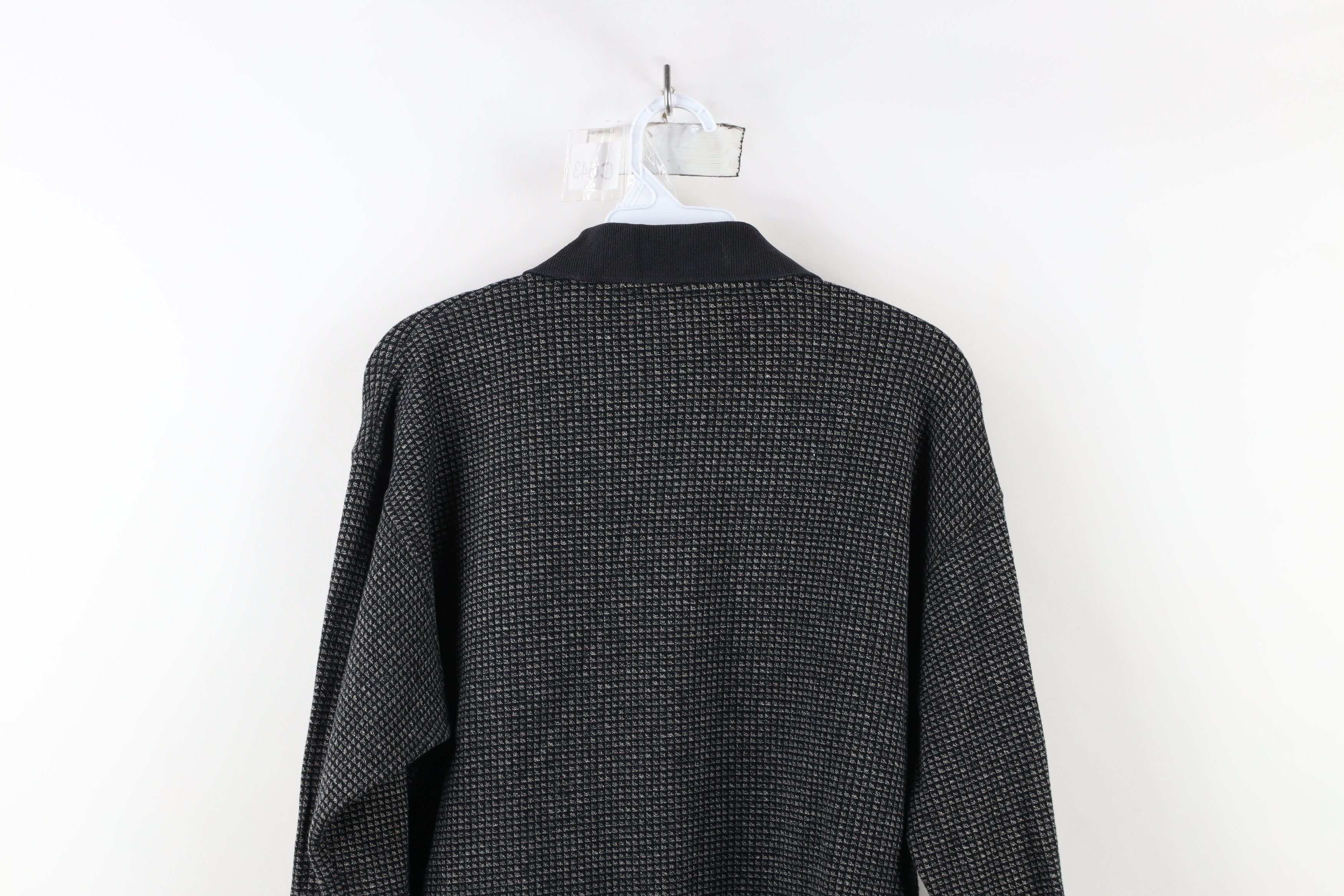 Vintage Vintage 90s Streetwear Geometric Long Sleeve Polo Shirt Size US M / EU 48-50 / 2 - 12 Thumbnail