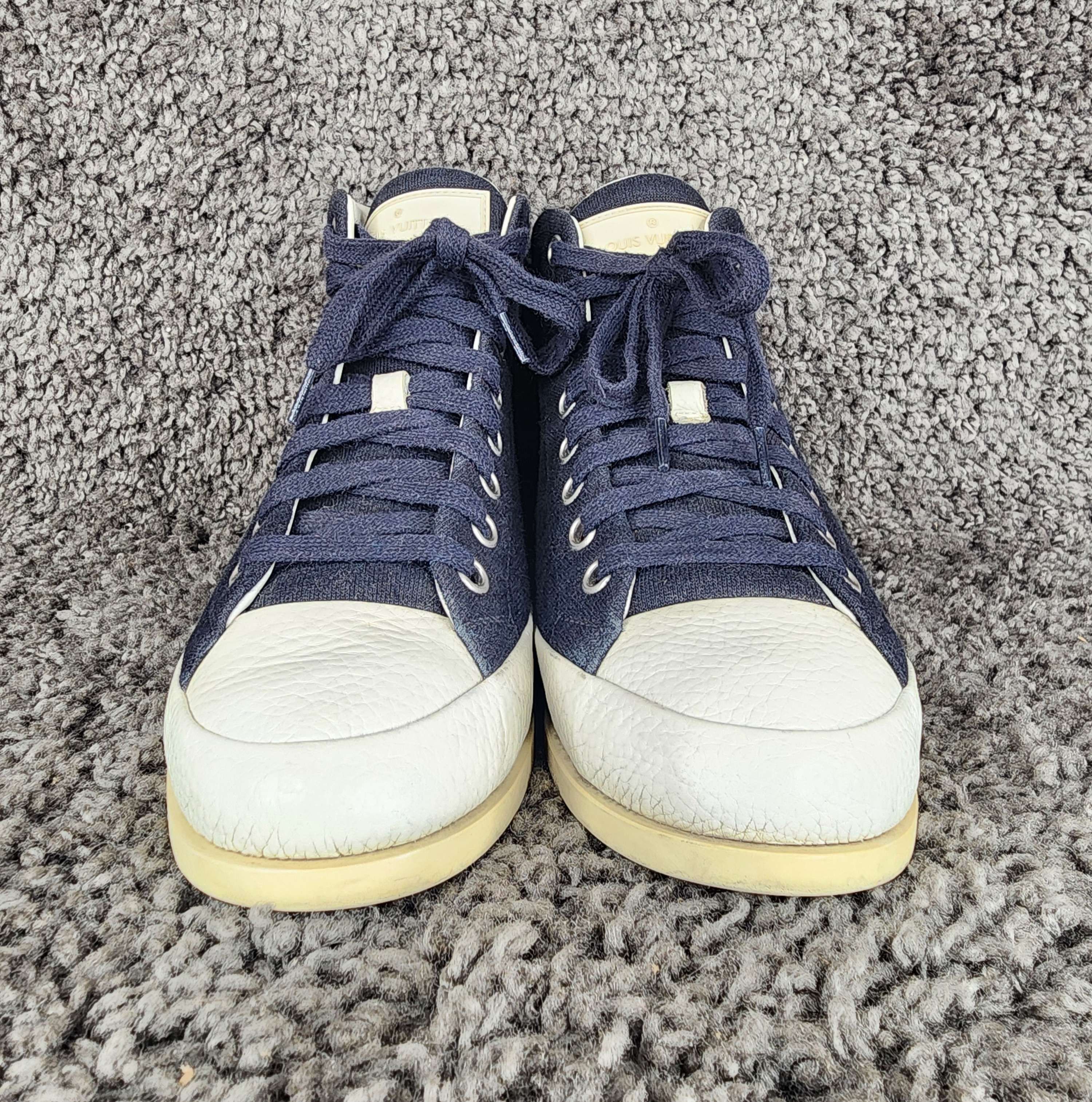Louis Vuitton Louis Vuitton Fastball navy Hi top sneakers Size US 7 / EU 40 - 4 Thumbnail