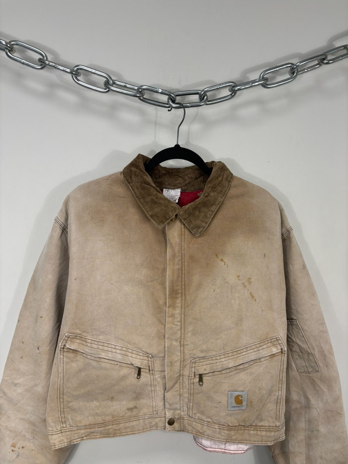 Carhartt Vintage 90s Carhartt USA Made Workwear Boxy Cropped Jacket Size US L / EU 52-54 / 3 - 2 Thumbnail