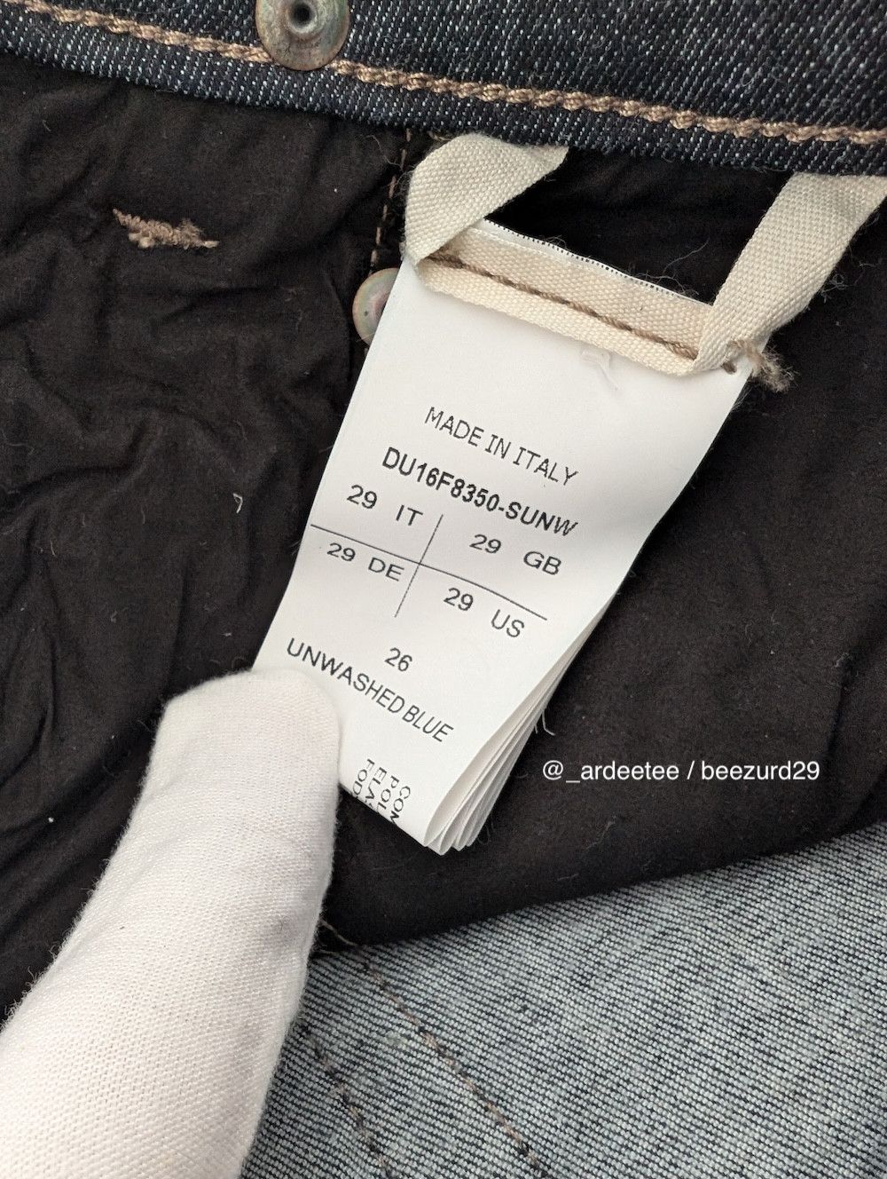 Rick Owens Drkshdw *NEW* RAW DETROIT CUT JEANS FW16 Size US 29 - 7 Thumbnail