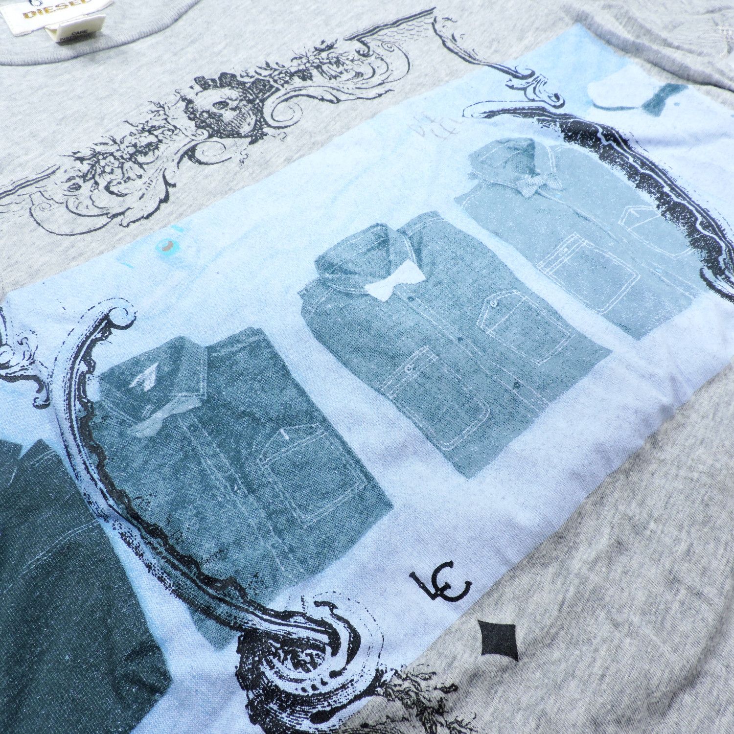 Diesel DIESEL SKULL MIRROR CODE 117 T-SHIRT Size US L / EU 52-54 / 3 - 6 Thumbnail