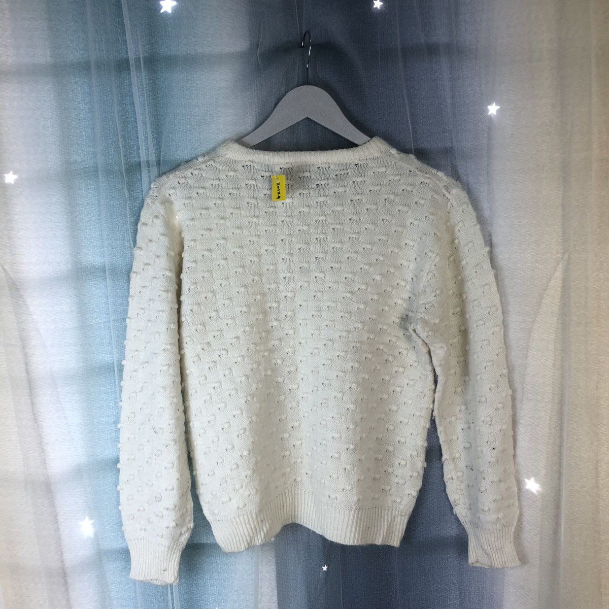Homespun Knitwear × Japanese Brand Japanese Brand White Shag Knitwear #7406 Size S / US 4 / IT 40 - 9 Thumbnail