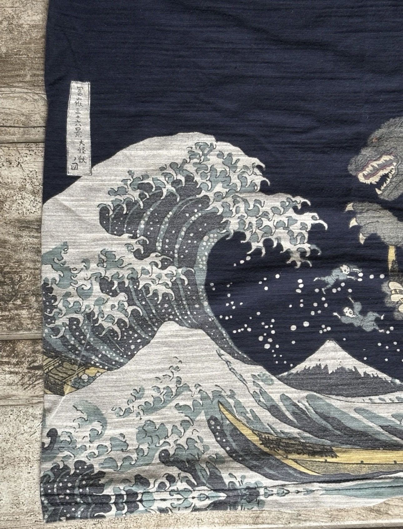 Other Godzill Limited Edition Blue Japanese Woodblock Hokusai wave Size US L / EU 52-54 / 3 - 3 Thumbnail