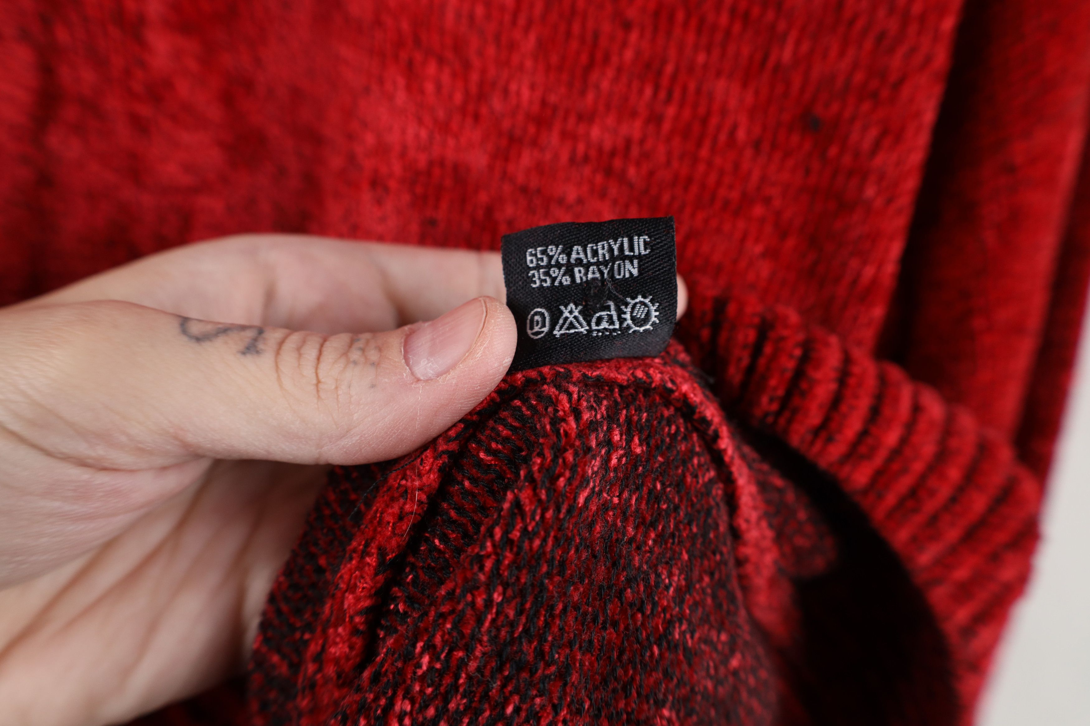 Vintage Vintage 90s Y2K Streetwear Ribbed Knit Collared Sweater Size US L / EU 52-54 / 3 - 9 Thumbnail