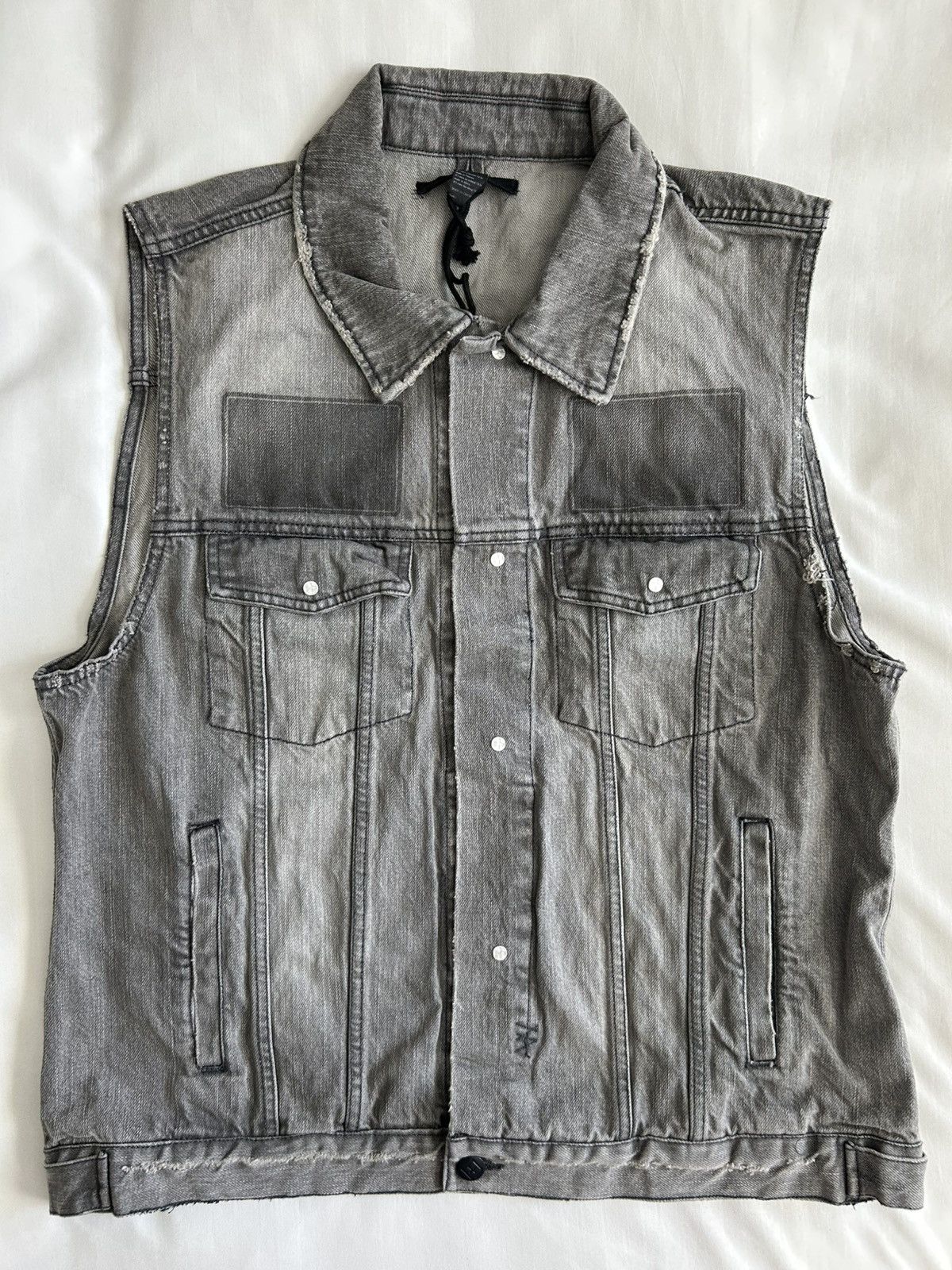 Ksubi Ksubi Denim Vest Hypnosis Cut Off Distressed Decal Size US L / EU 52-54 / 3 - 1 Thumbnail