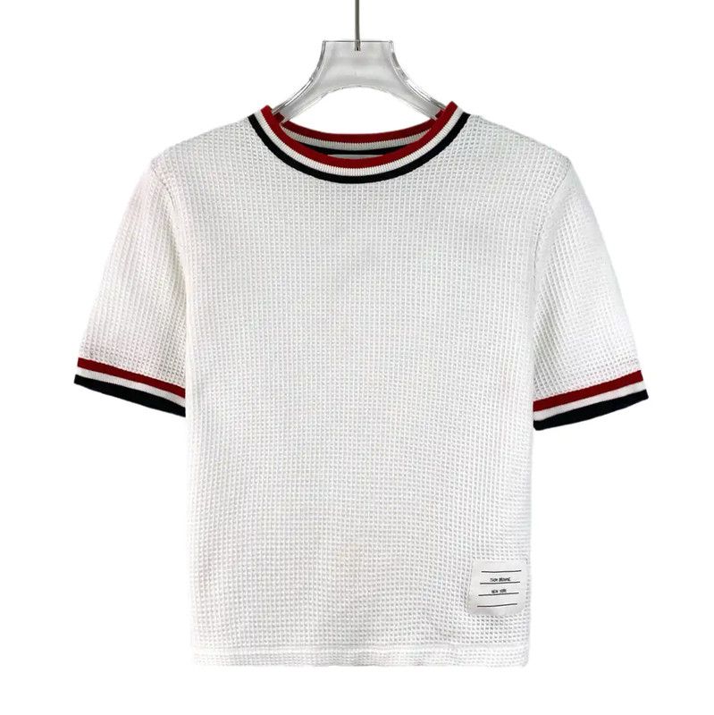 Thom Browne Thom Browne White Cotton Women's T-Shirt 0089 Size S / US 4 / IT 40 - 1 Thumbnail