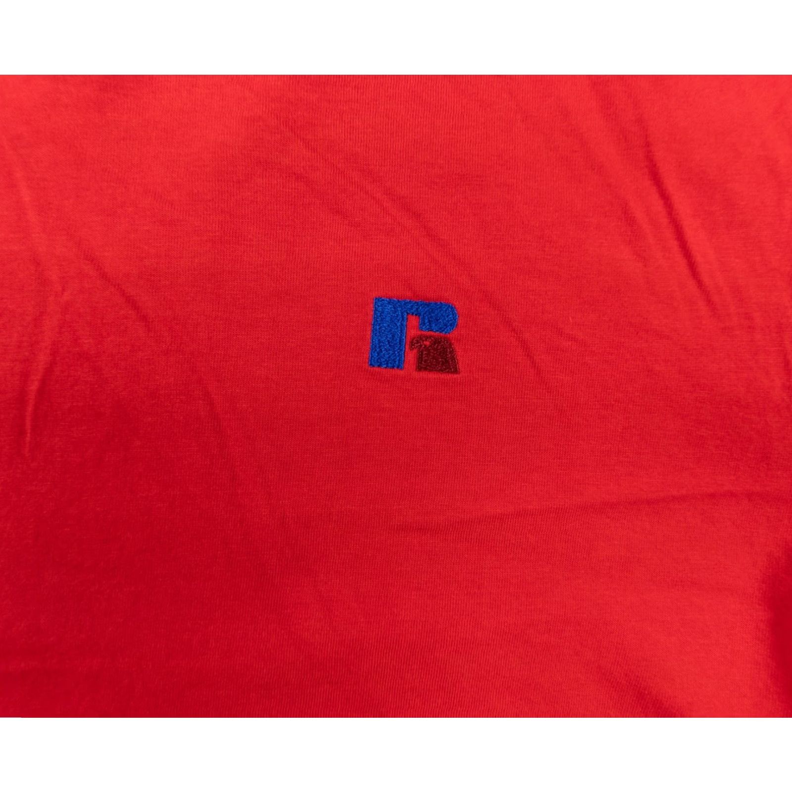 Russell Athletic VINTAGE Russell Athletic Shirt Adult Small Red Crewneck Short Sleeve Embroidered Logo 90s Mens Shirt Size US S / EU 44-46 / 1 - 3 Thumbnail
