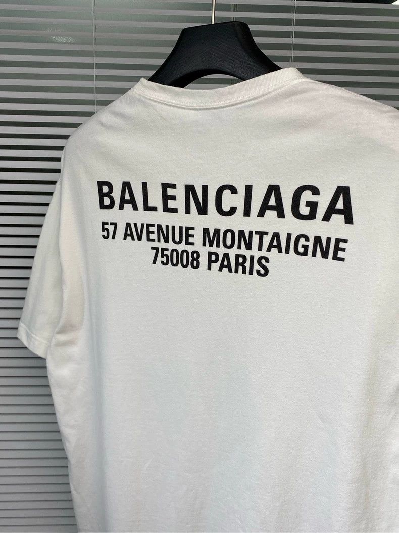 Balenciaga Balenciaga Front and back lettered printed logo short sleev Size US S / EU 44-46 / 1 - 5 Thumbnail