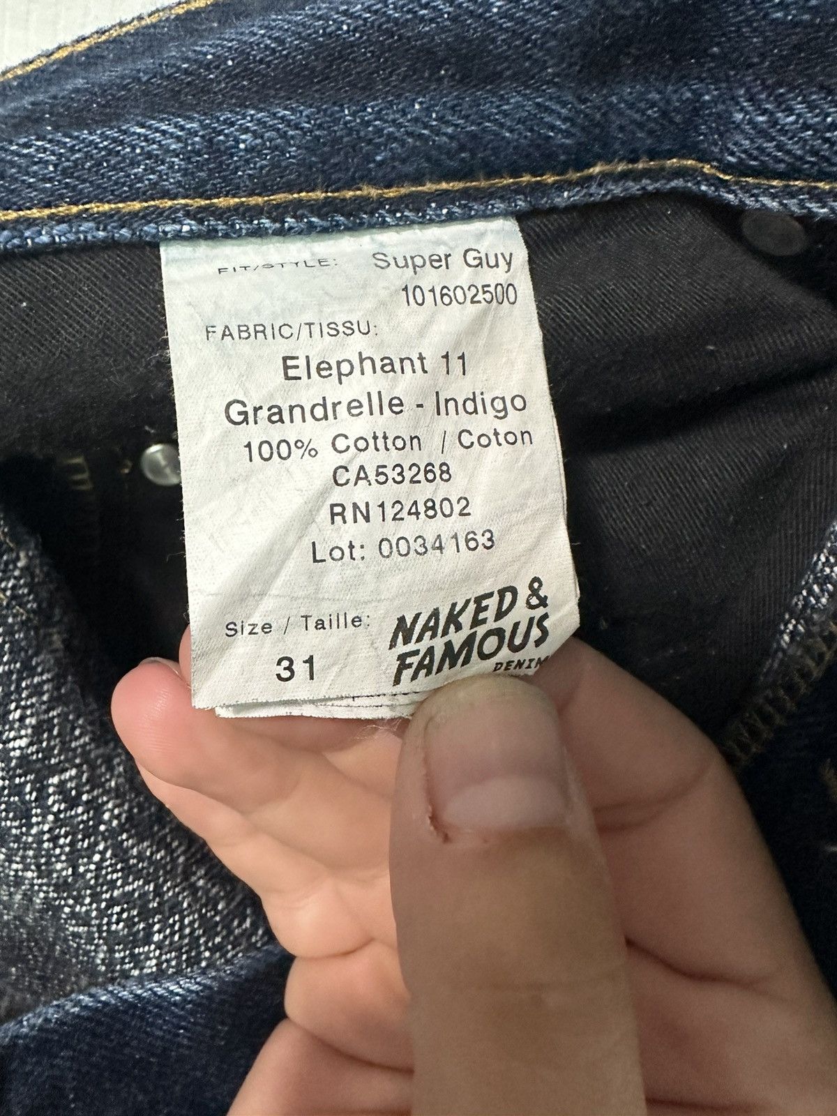 Naked & Famous Naked & famous elephant 11 grandrelle super guy Size US 31 - 3 Thumbnail