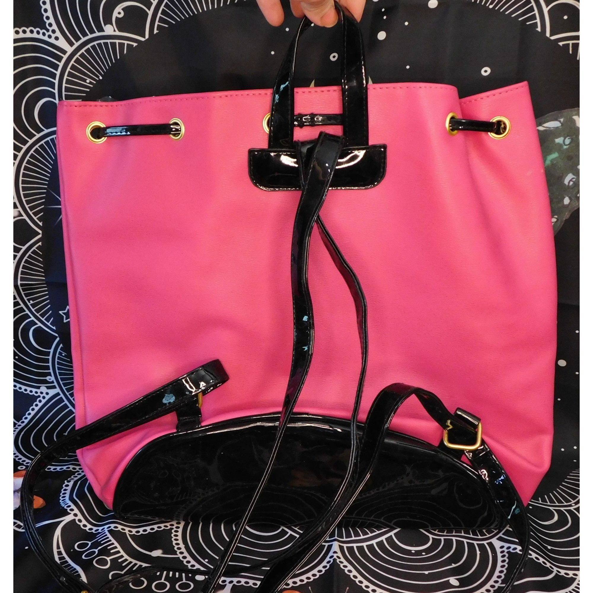 Juicy Couture Juicy Couture Black And Pink Backpack NWT Size ONE SIZE - 3 Thumbnail