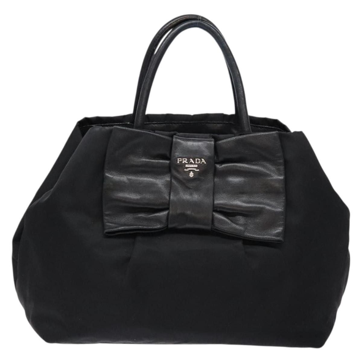 Prada Prada Bow Tote Tessuto with Leather Size ONE SIZE - 1 Thumbnail