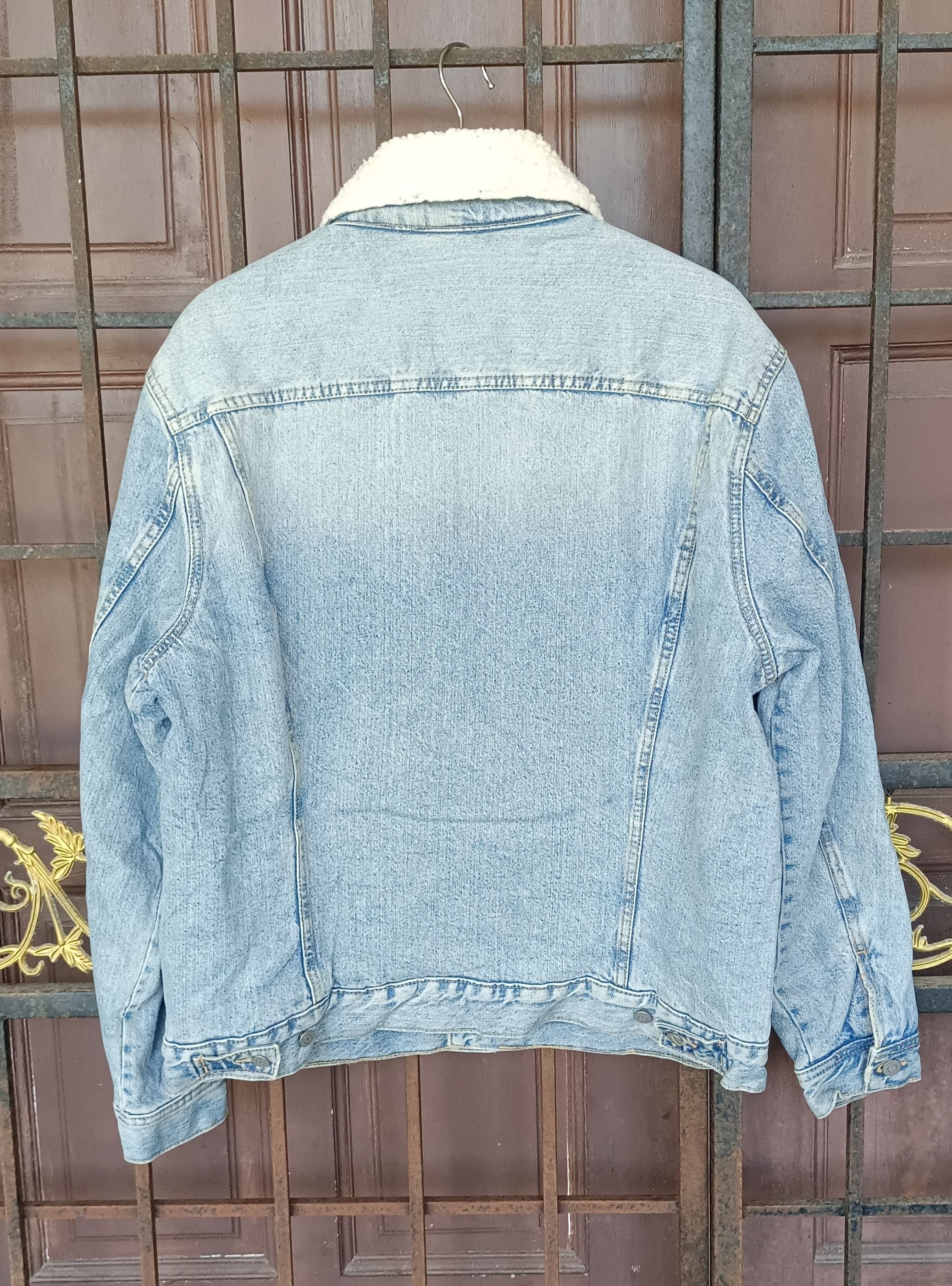 H&M H&M Sherpa Lined Denim Jacket Size US L / EU 52-54 / 3 - 3 Thumbnail