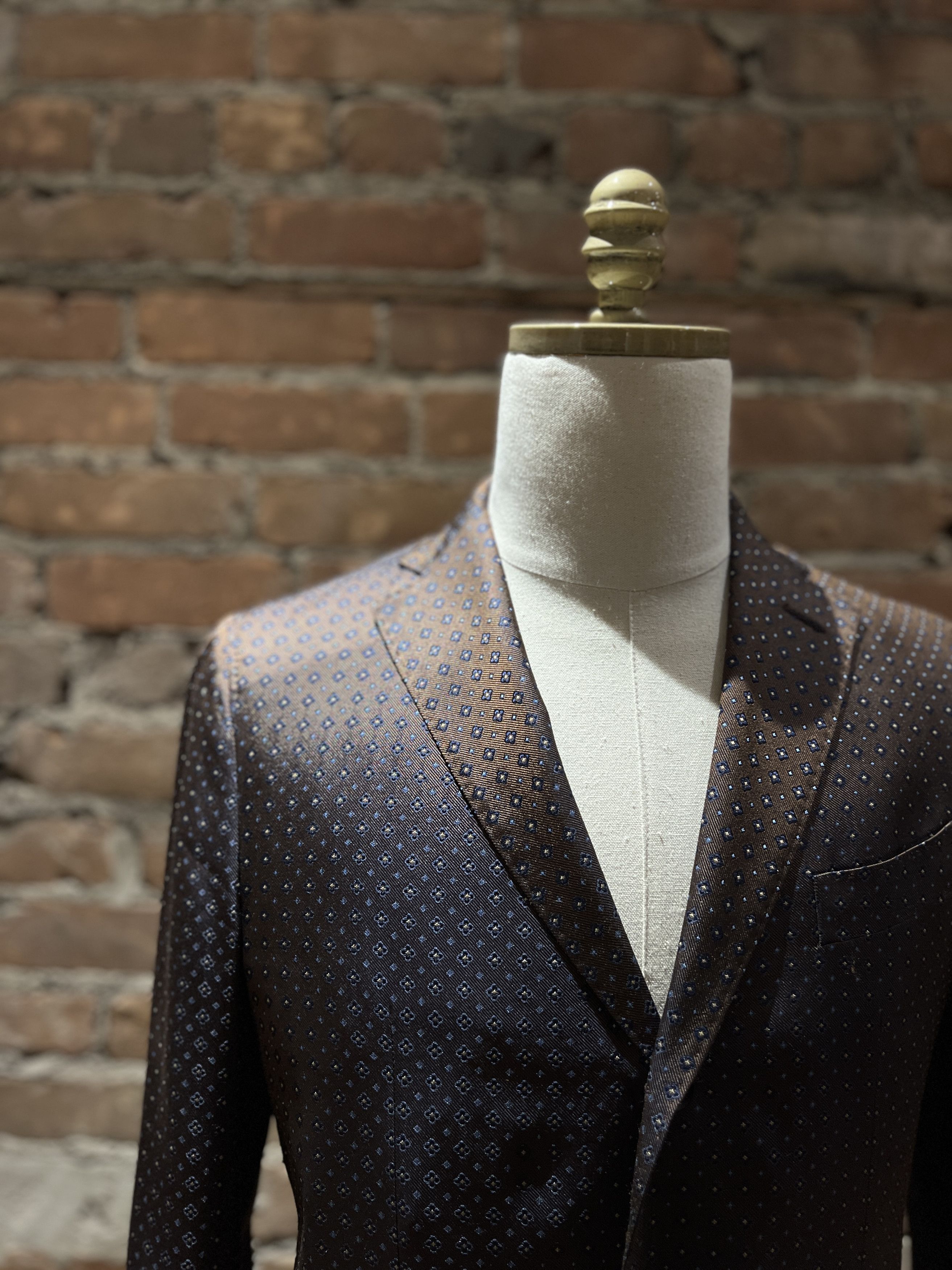 Dsquared2 Dsquared2 100% Silk Geometric Jacquard Blazer Size 50S - 5 Thumbnail