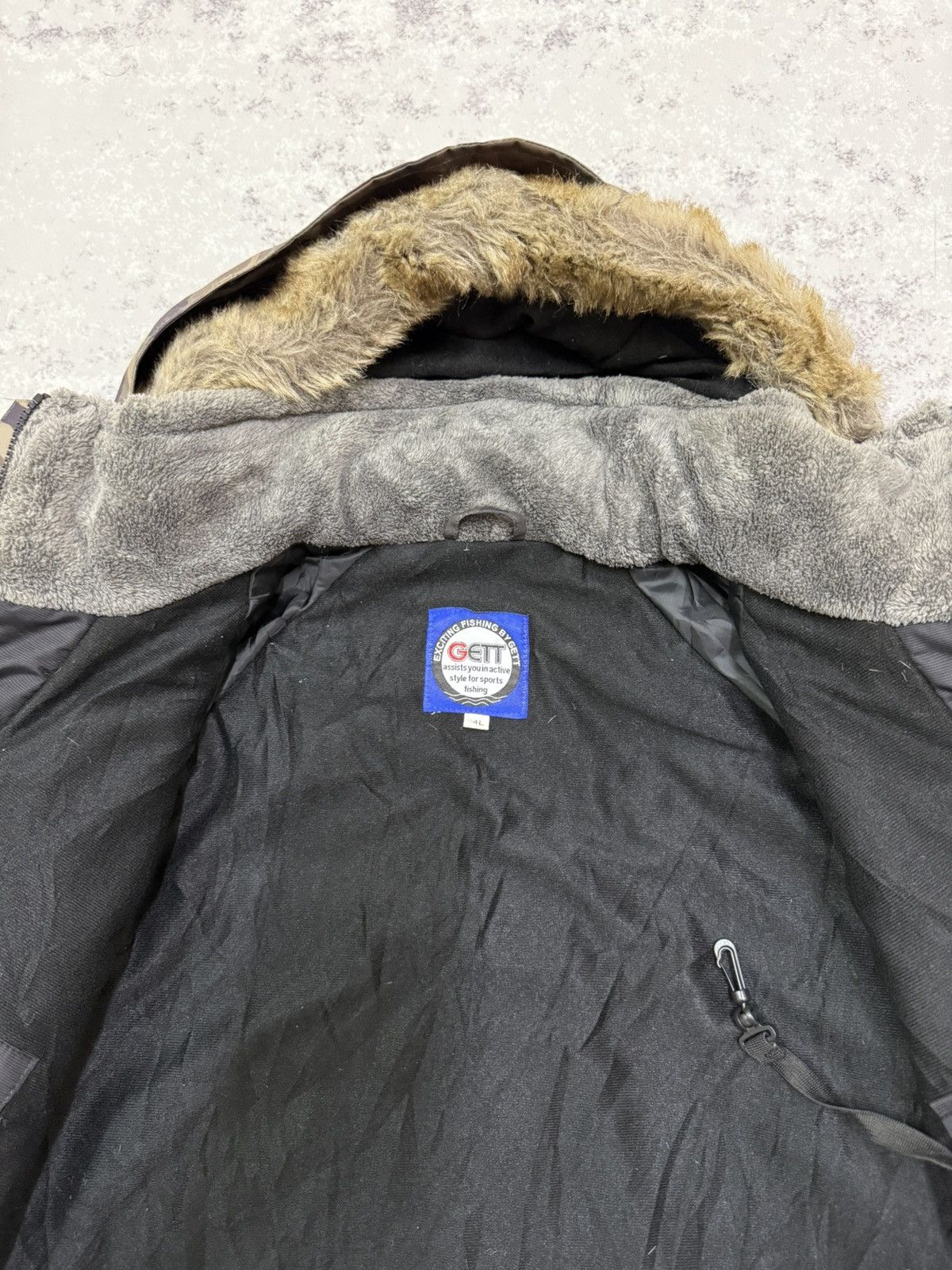 Japanese Brand VINTAGE GETT EXCITING FISHING COLD WEATHER CAMO FUR JACKET Size US XXL / EU 58 / 5 - 9 Thumbnail