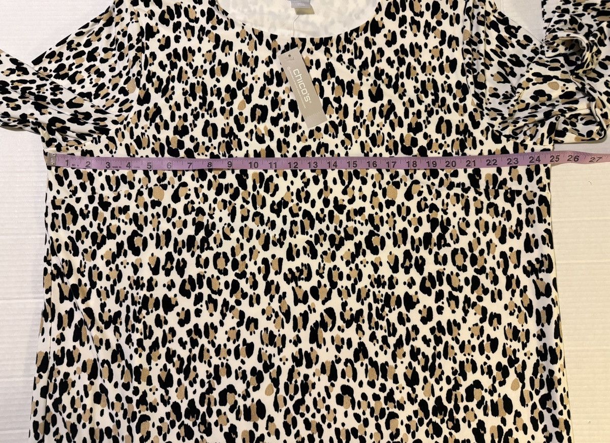 Chicos Chico’s Women’s Animal Print Shift Ikat 3/4 Sleeve Dress Size 3XL / US 20-22 - 8 Thumbnail