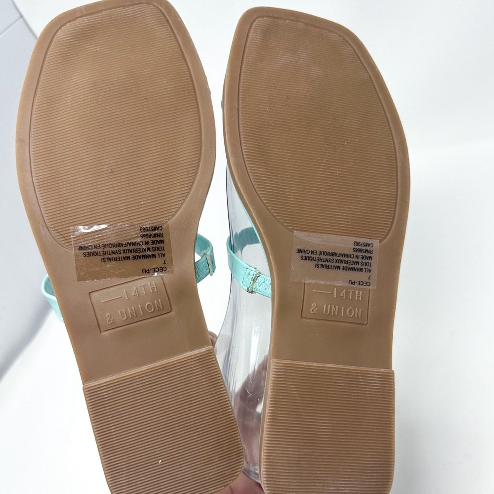 14th & Union 14th & Union Cece Blue Toe Thong Sandals, NEW Size 7 Size US 7 / IT 37 - 11 Thumbnail