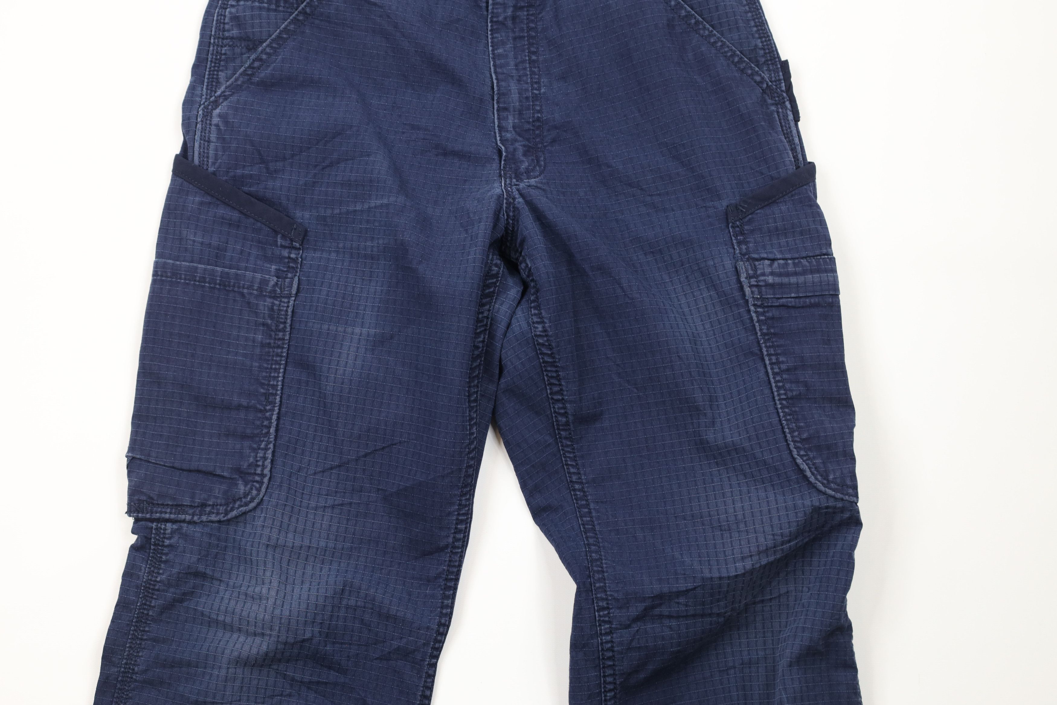 Carhartt × Vintage Carhartt Spell Out Ripstop Loose Fit Cargo Pants Blue Size US 30 / EU 46 - 3 Thumbnail