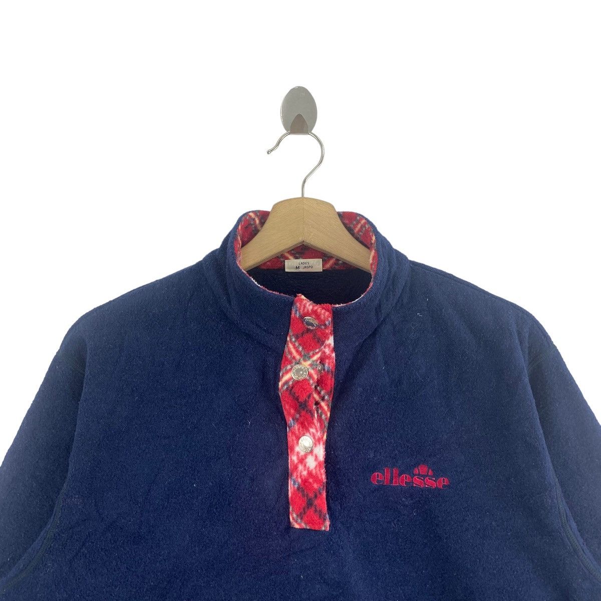 Ellesse ELLESSE SPORT Tartan Fleece Sweatshirt Size M / US 6-8 / IT 42-44 - 2 Thumbnail