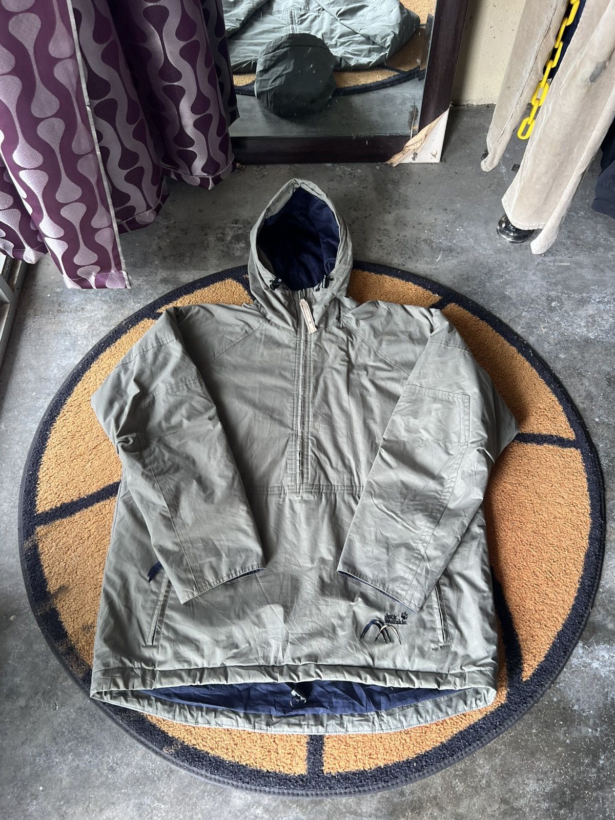 Jack Wolfskin 🔥Vintage Jack Wolfskin Half Zipper Hoodie Jacket Size US L / EU 52-54 / 3 - 1 Thumbnail