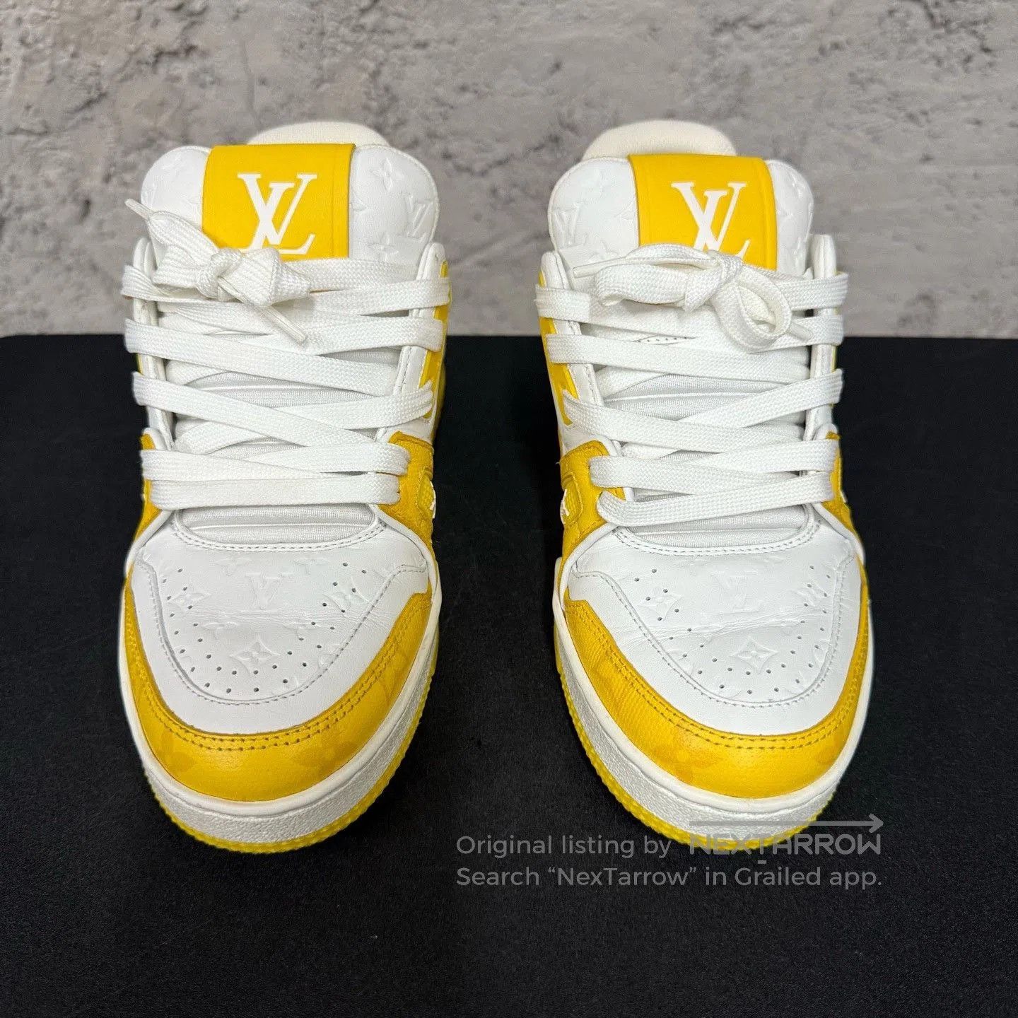 Louis Vuitton Louis Vuitton Monogram Trainer White Yellow. Size US 4.5 / IT 34.5 - 6 Thumbnail