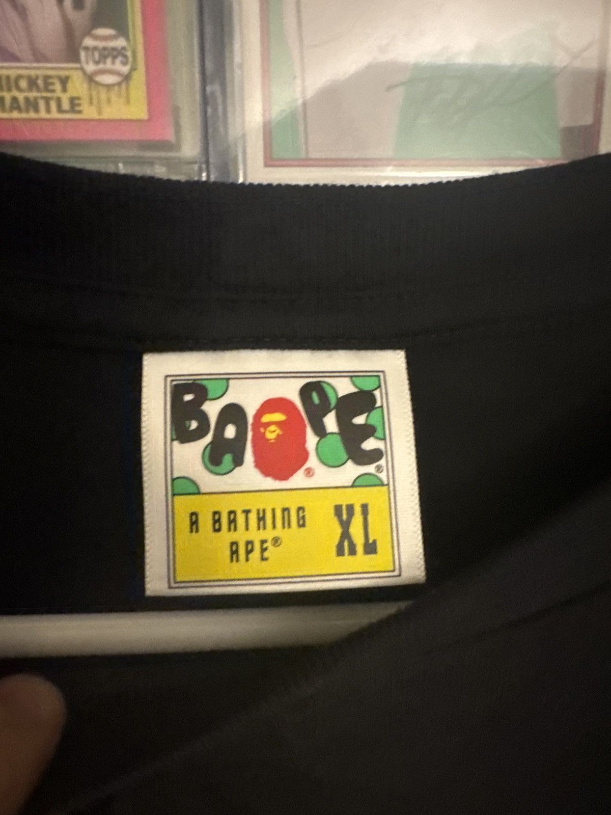 Bape The ONLY Bape Upside Down Alphabets College Logo Black Tee Size US XL / EU 56 / 4 - 3 Thumbnail