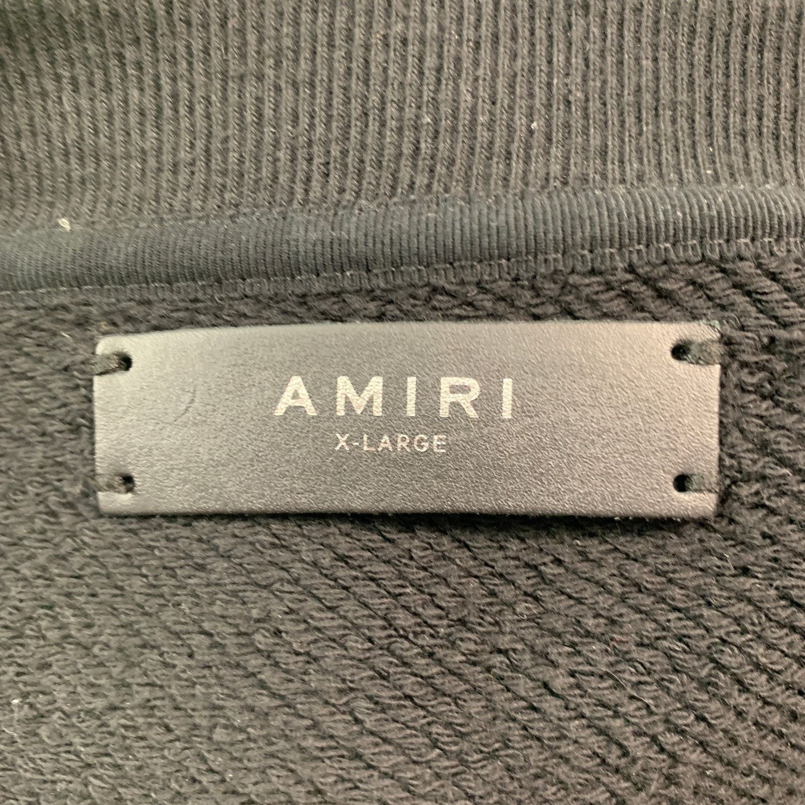 Amiri AMIRI Size XL Black Graphic Cotton Crew-Neck Sweatshirt Size US XL / EU 56 / 4 - 5 Thumbnail