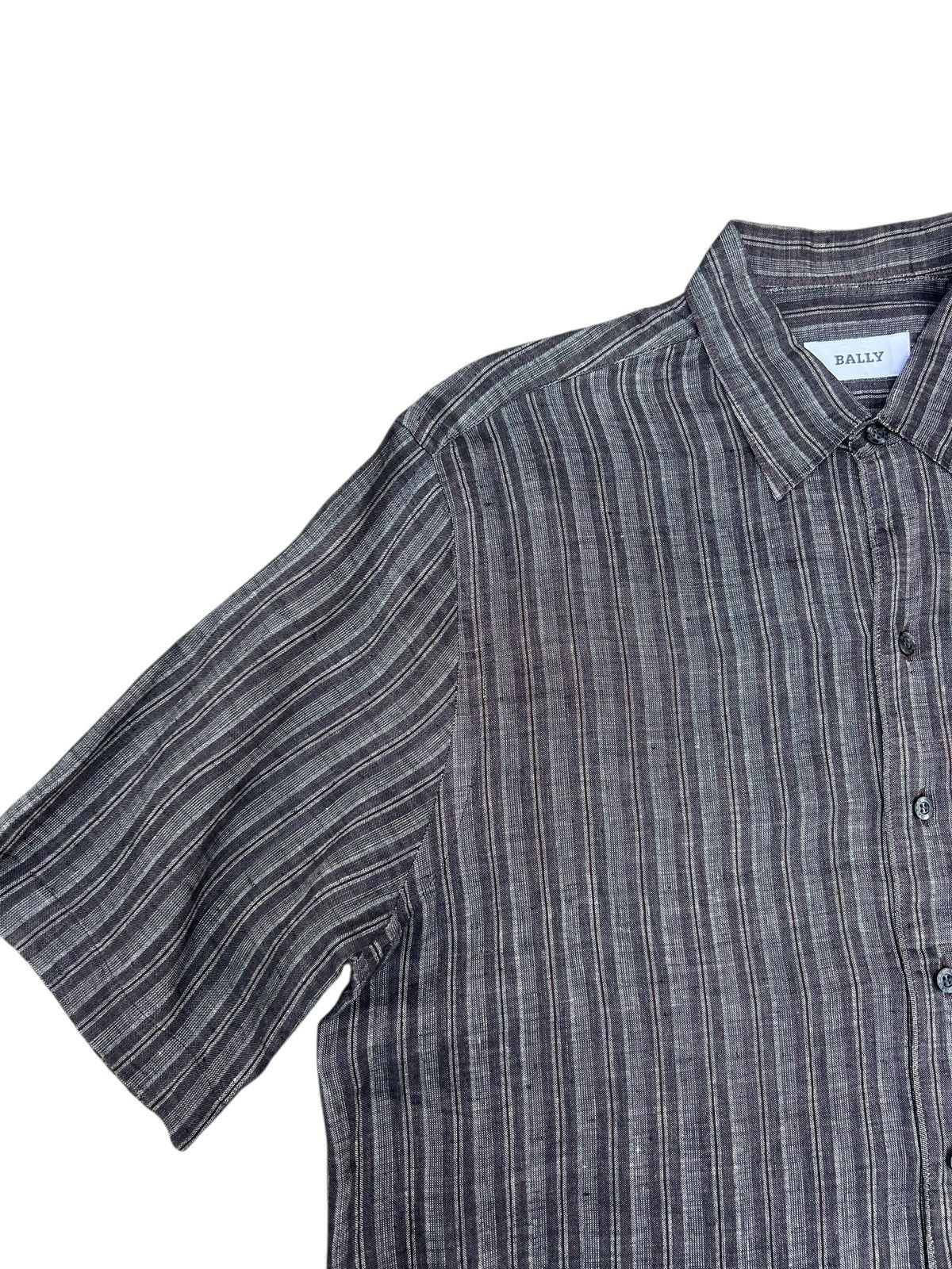 Bally Bally Multi Striped 100% Linen Shirt Size US M / EU 48-50 / 2 - 5 Thumbnail