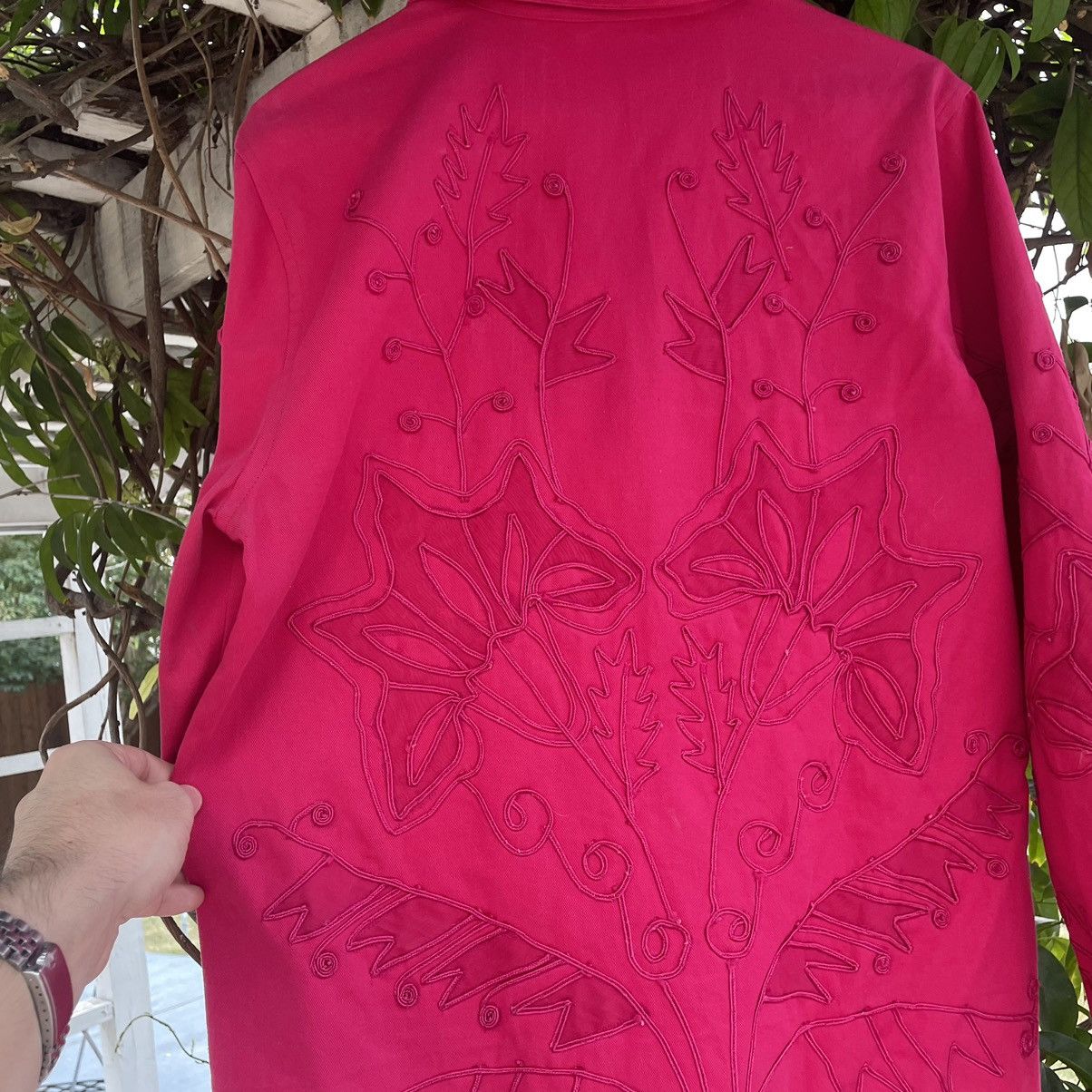 Vintage AOP Embroidered Cropped Camp Collar Shirt Boxy Earthtone Size US M / EU 48-50 / 2 - 6 Thumbnail