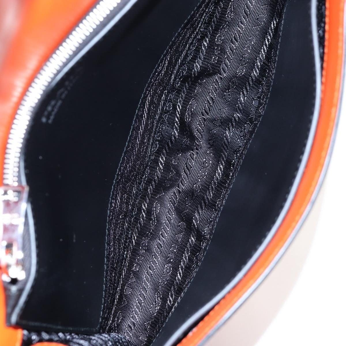Prada Prada Saffiano Galleria Shoulder Bag Orange Size ONE SIZE - 6 Thumbnail