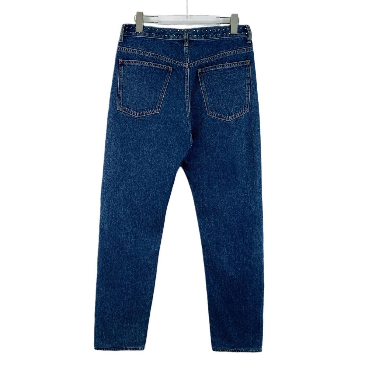 Valentino Valentino Navy Blue Cotton Denim Casual Pants K26WX Size US 30 / EU 46 - 2 Thumbnail