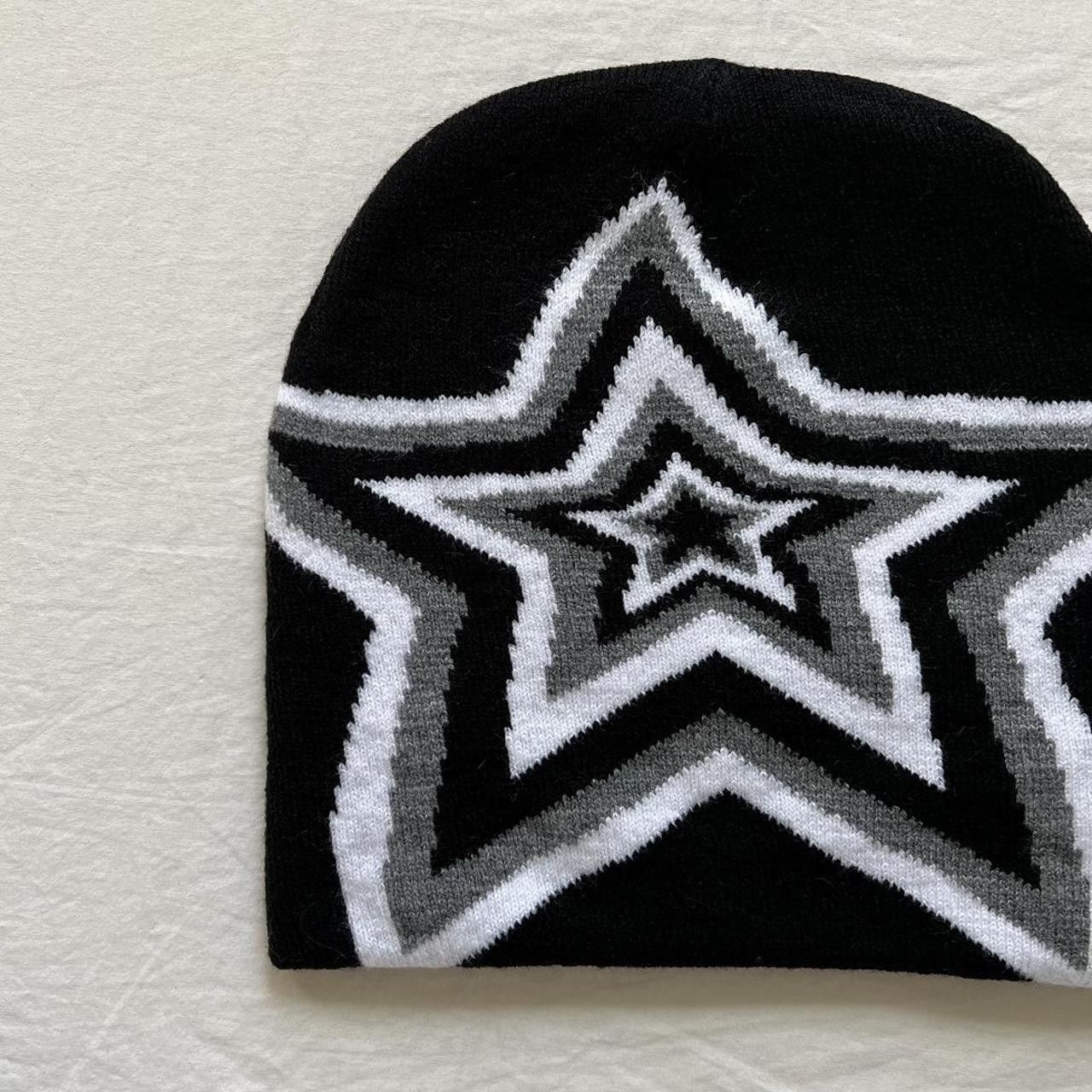 Other y2k style grunge punk black and grey star design Size ONE SIZE - 4 Thumbnail