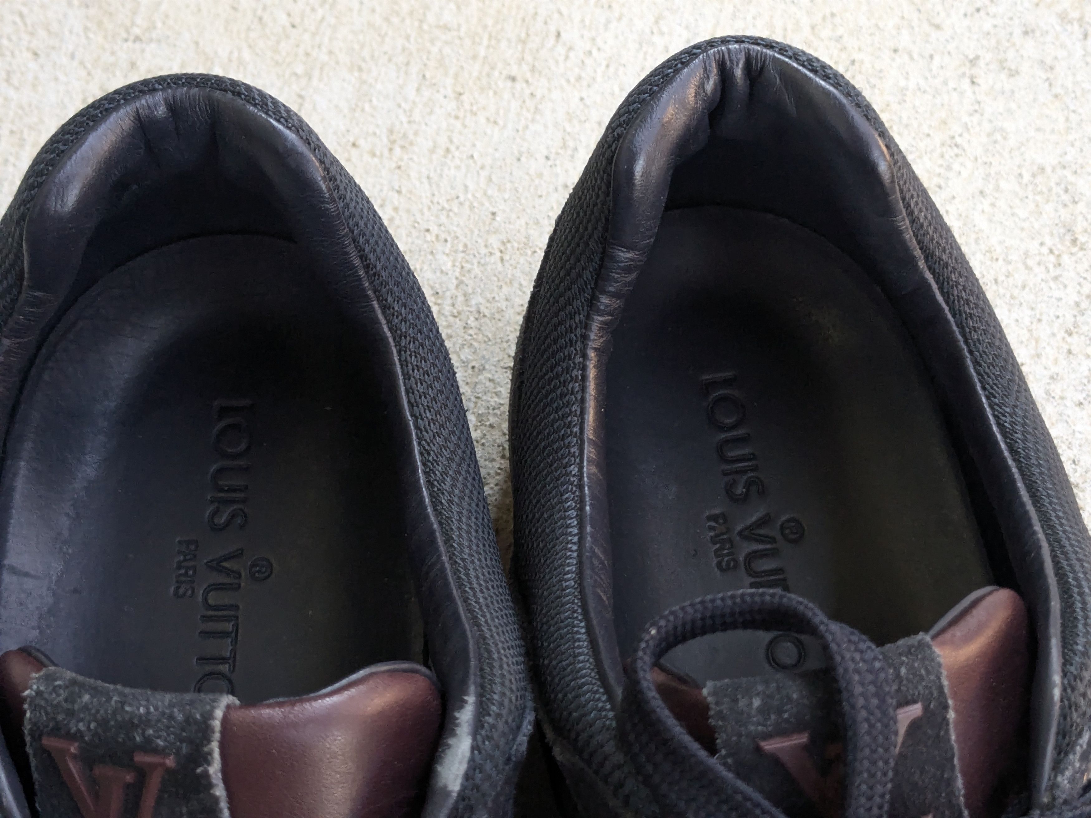 Louis Vuitton Louis Vuitton Sneakers Burgundy Black Suede Leather 9 Size US 9 / EU 42 - 6 Thumbnail