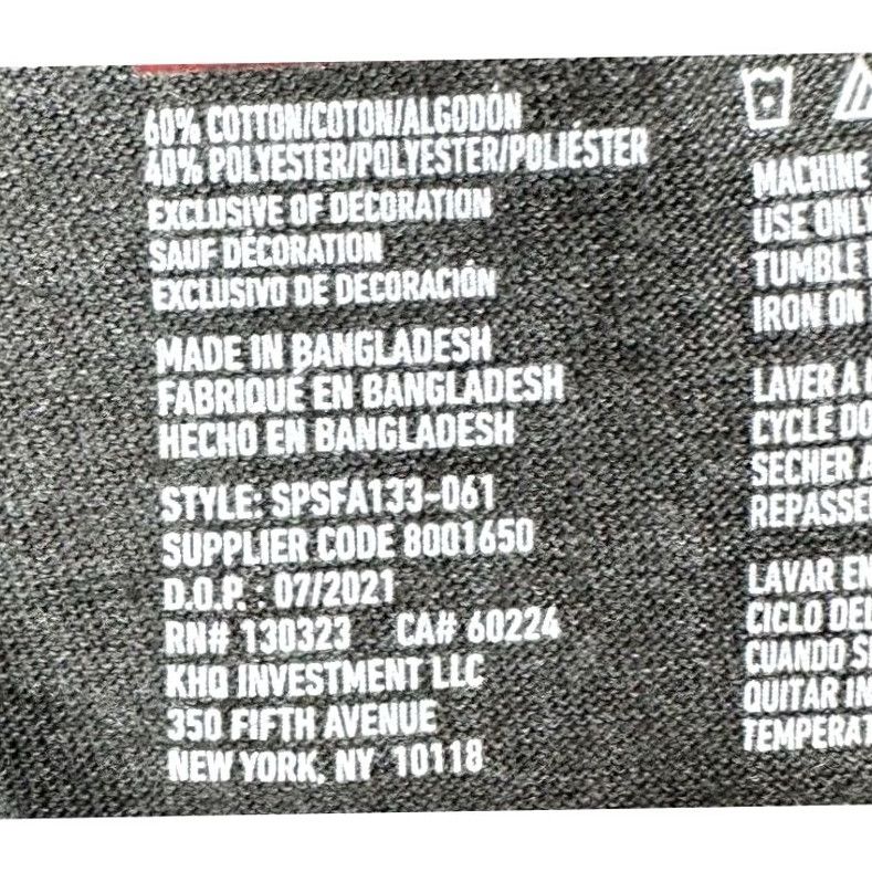 Spyder Spyder Active T-Shirt Mens Small Grey Graphic Print Workout Running Short Sleeve Crew Neck Cotton Polyester Size US S / EU 44-46 / 1 - 4 Thumbnail