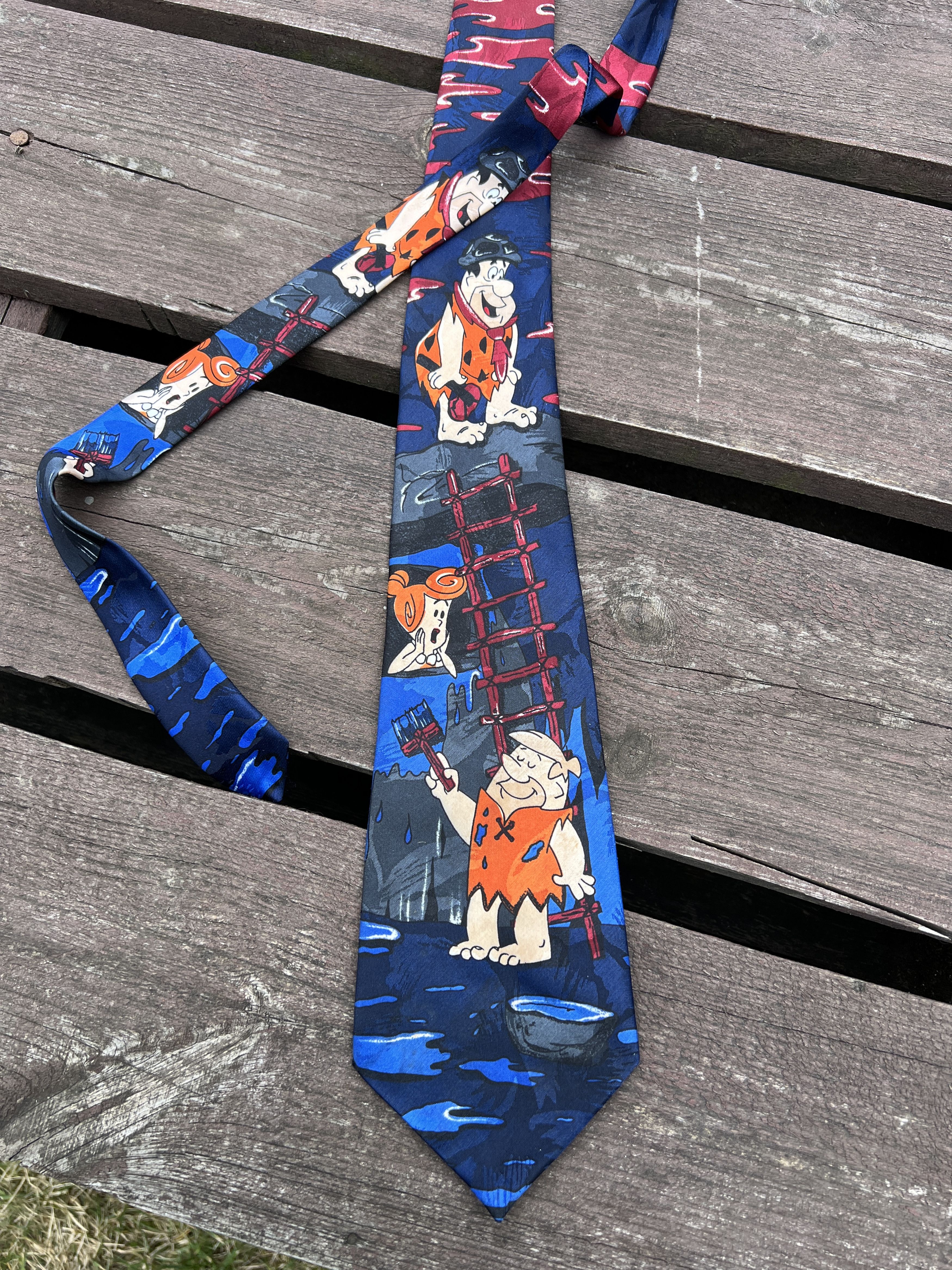 Cartoon Network Vintage 90s Flintstones Cartoon Movie tie Size ONE SIZE - 1 Thumbnail
