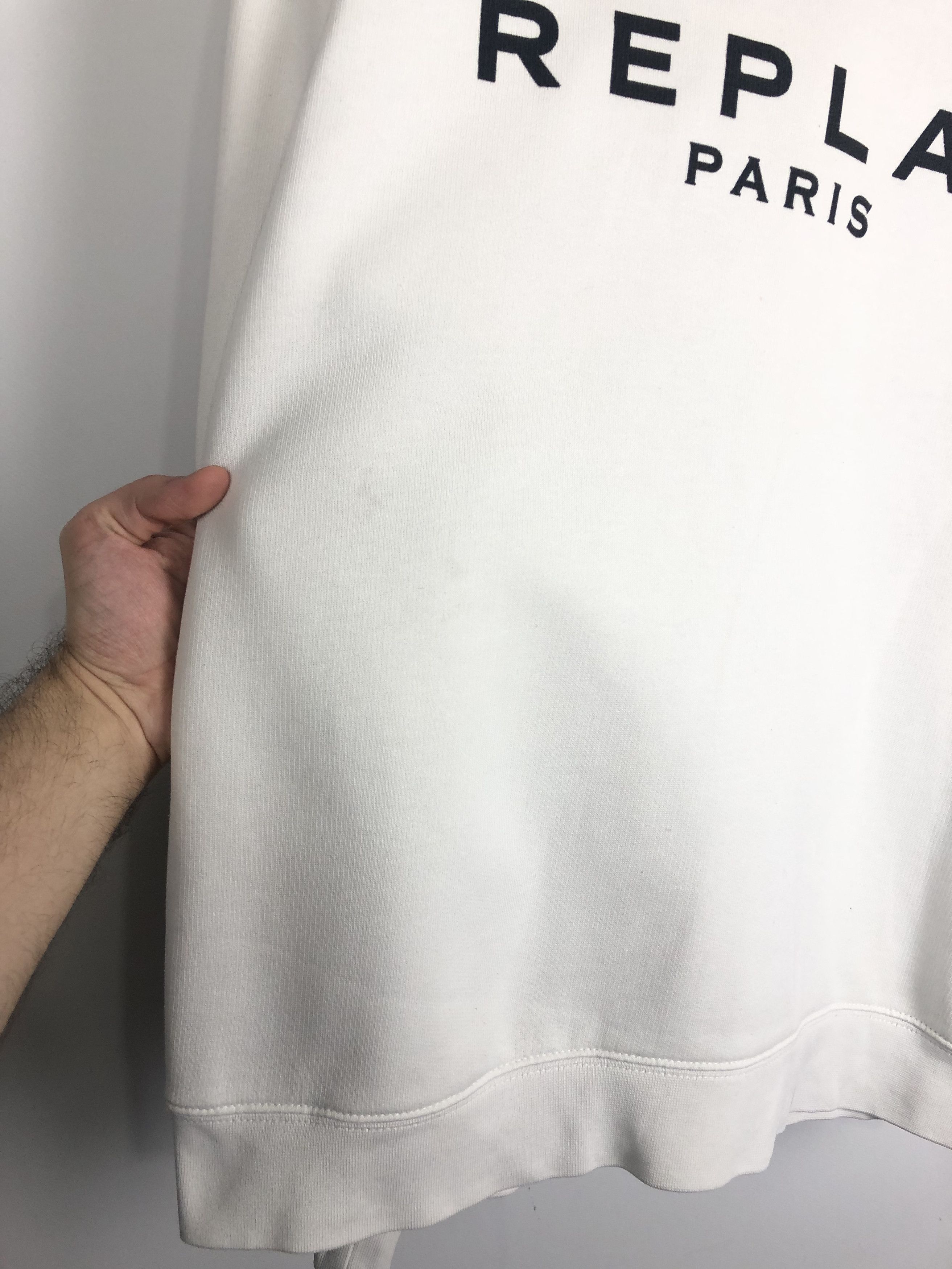 Replay Replay Paris Sweatshirt Crewneck White size XL Size XL / US 12-14 / IT 48-50 - 6 Thumbnail