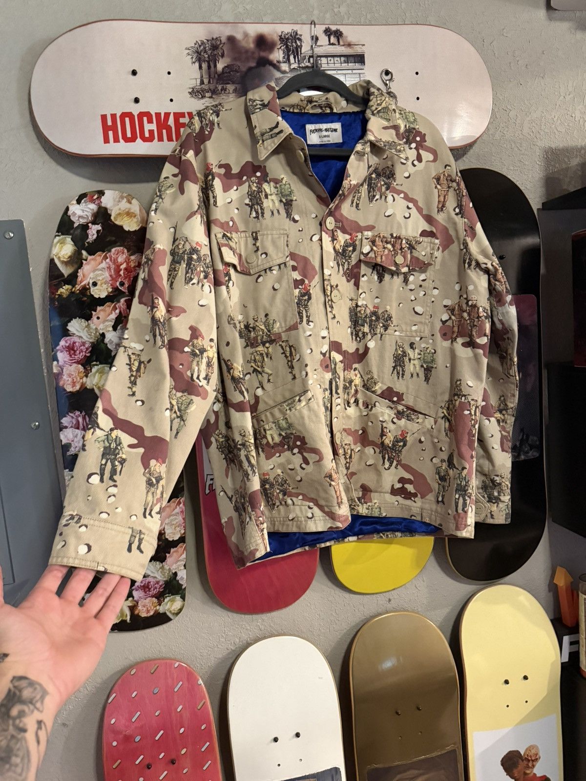 Fucking Awesome fucking awesome camo soldiers jacket Size US XL / EU 56 / 4 - 1 Thumbnail