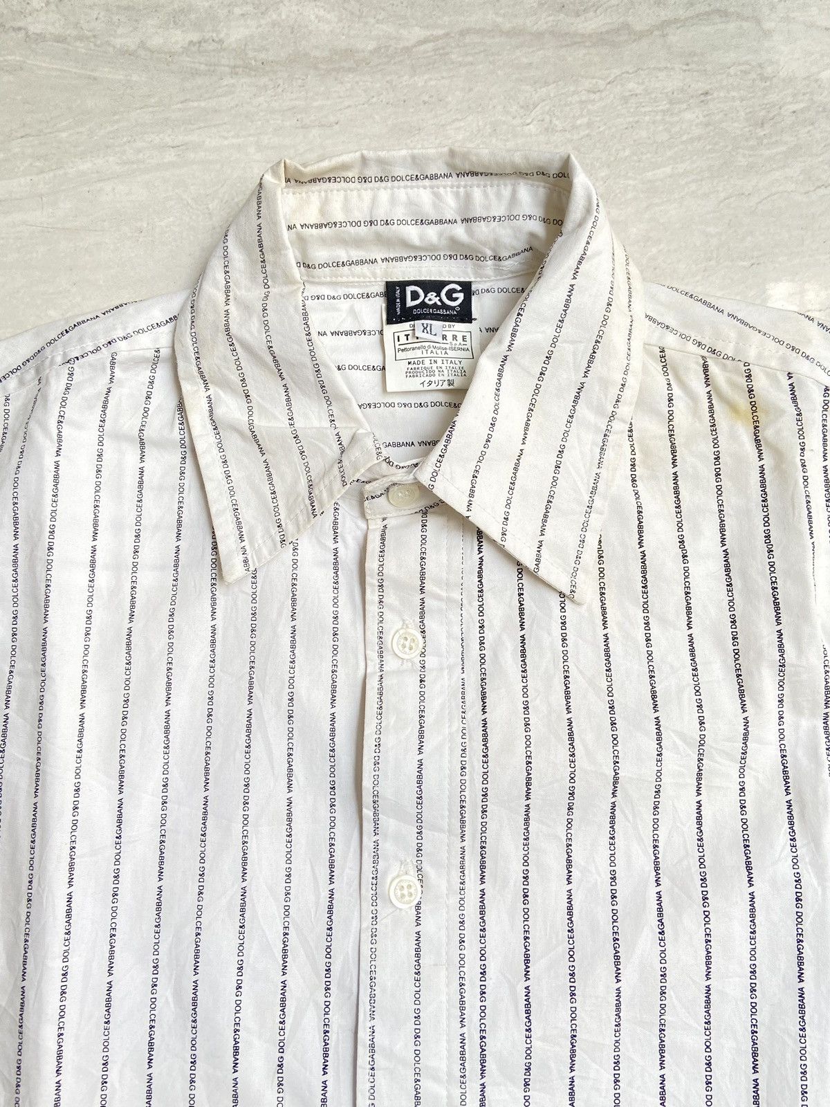 Dolce & Gabbana D&G DOLCE GABBANA White Printed Shirt Size US M / EU 48-50 / 2 - 4 Thumbnail