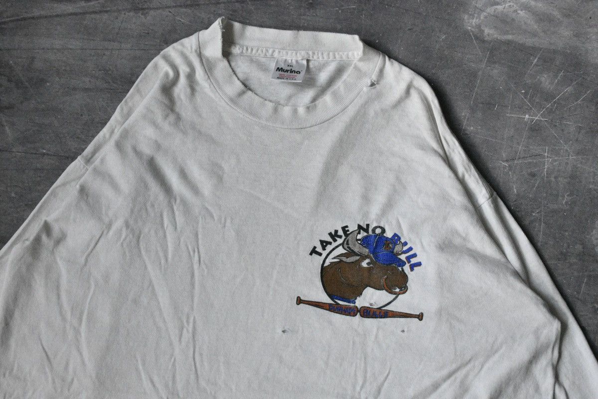 Vintage Distressed Vintage 90s Durham Bulls Long Sleeve T-Shirt Size US XXL / EU 58 / 5 - 4 Thumbnail