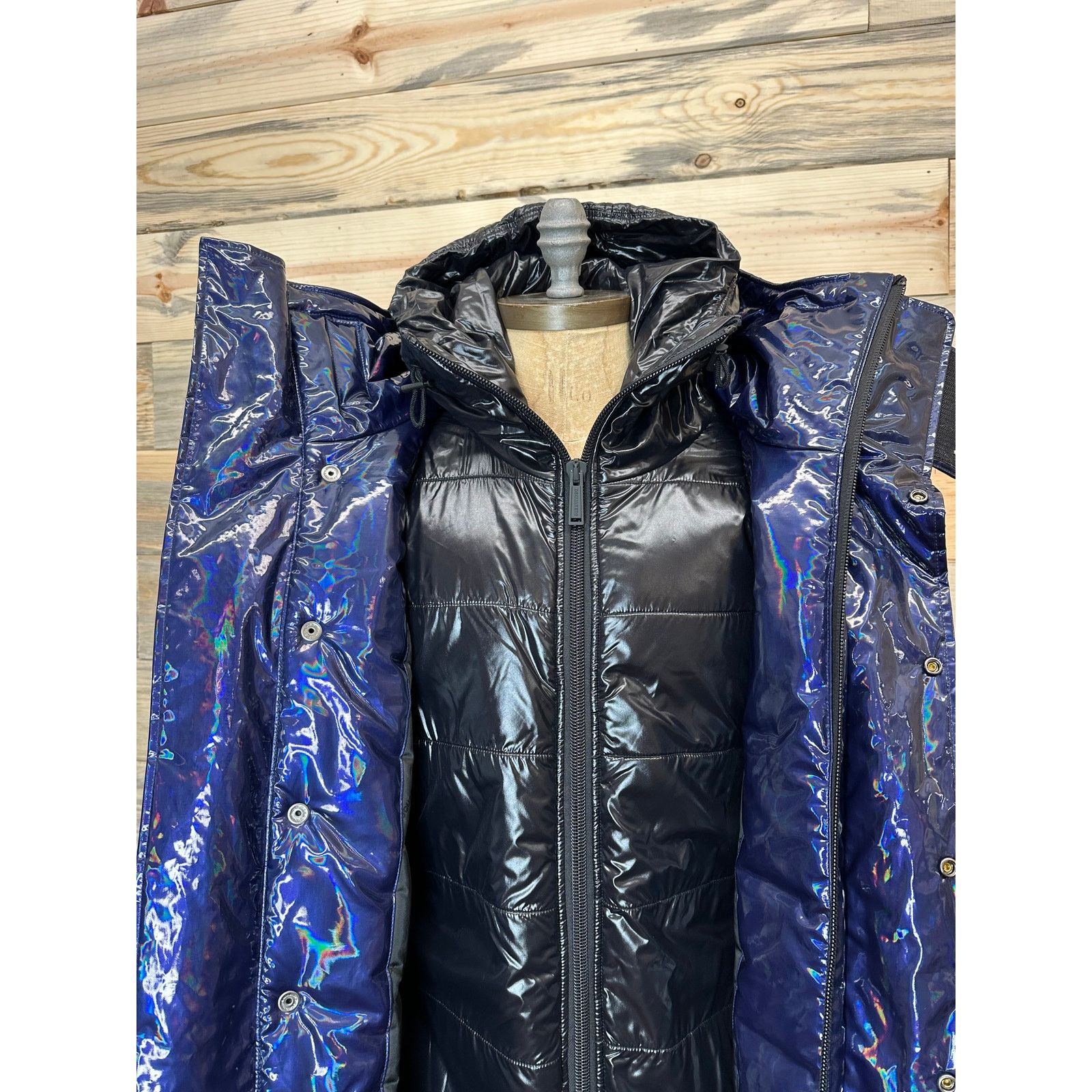 Dsquared2 DSQUARED2 NWT Glossy Blue Parka Jacket Coat Mens IT 46 US 36 Size US S / EU 44-46 / 1 - 6 Thumbnail