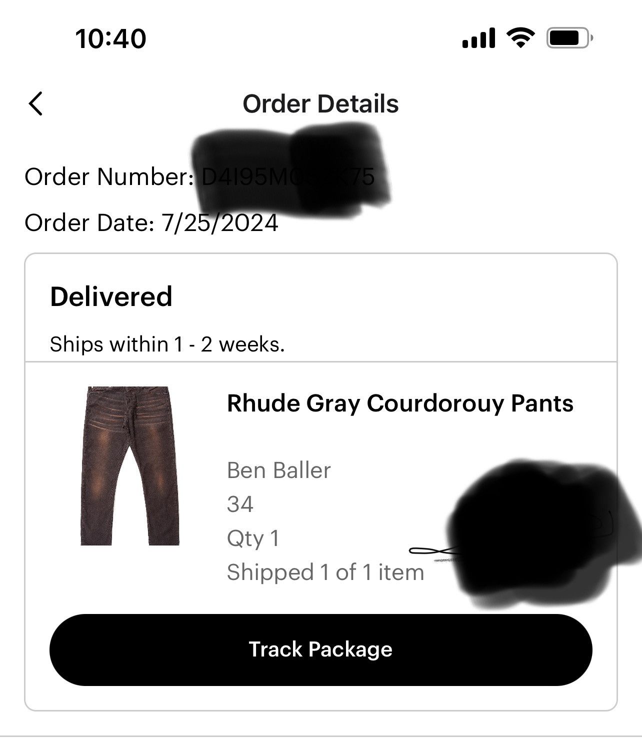 Rhude Rhude Corduroy Jeans size 34 owned by Ben Baller Size US 34 / EU 50 - 7 Thumbnail