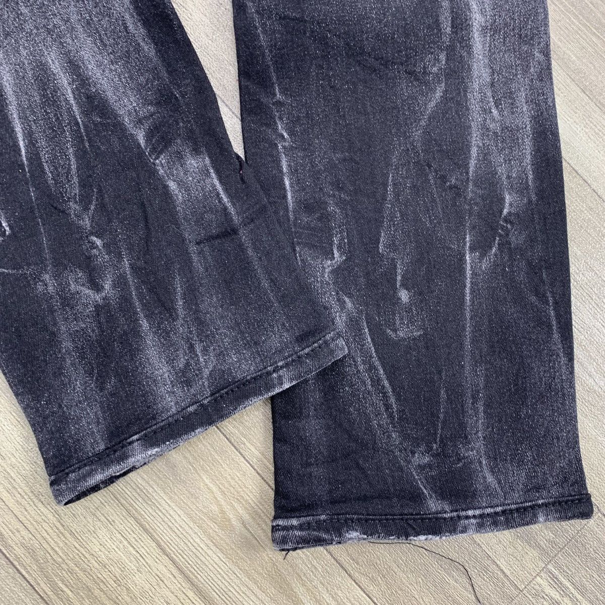 Japanese Brand Punk Style 2000’s Buckaro Distressed Clawmark Slim Jeans Size US 31 - 13 Thumbnail