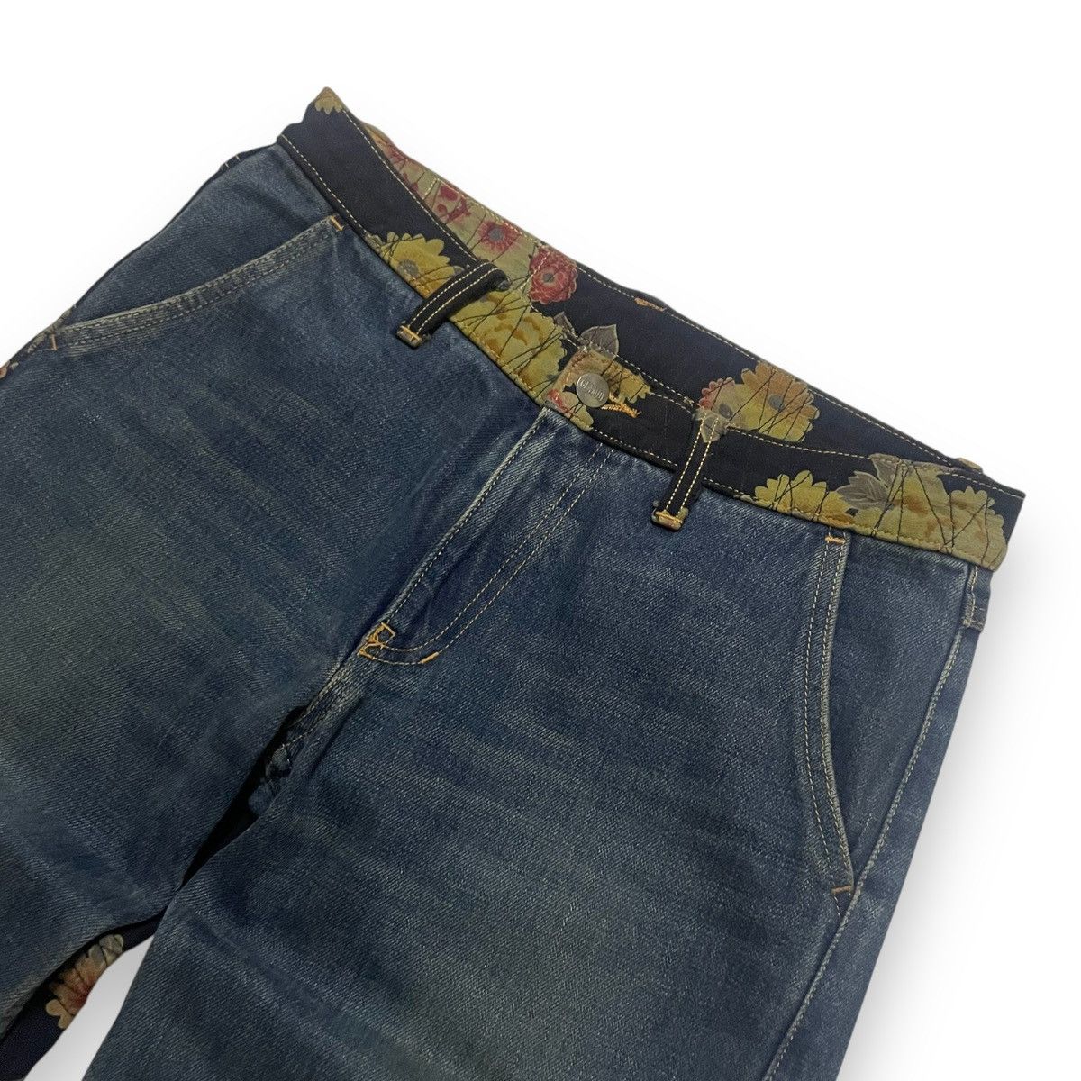 If Six Was Nine ORIGINAL FLARE JAPAN GLAMDY RECONSTRUCTED SPLIT (31x29) Size US 31 - 3 Thumbnail