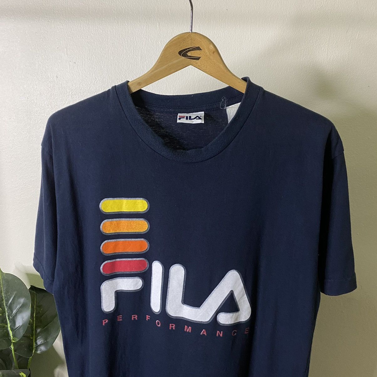 Fila × Vintage Vintage 1990s Fila Perfomance Tee Size US M / EU 48-50 / 2 - 2 Thumbnail