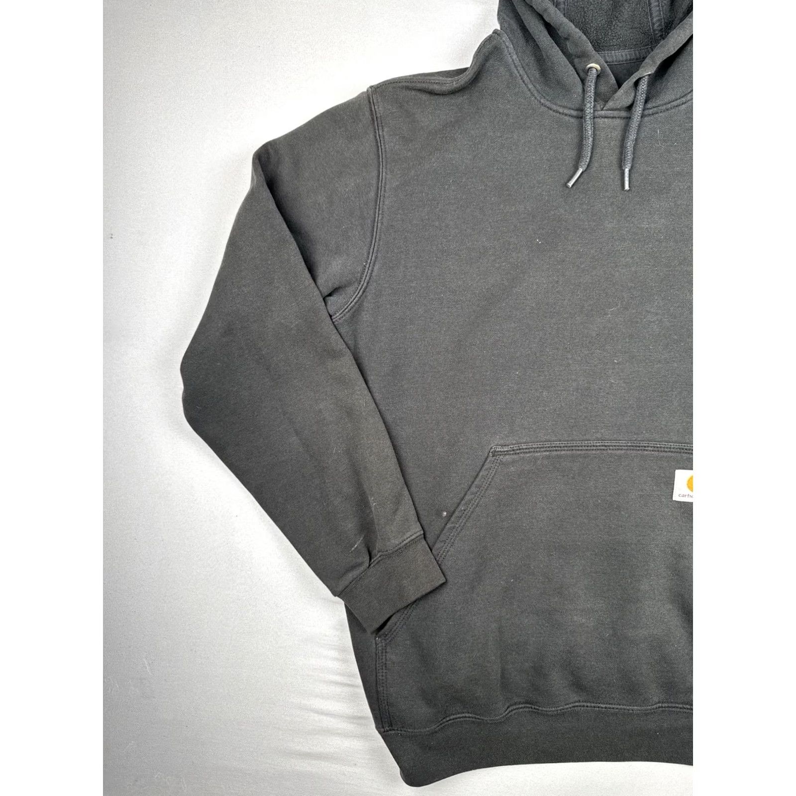 Carhartt Carhartt Hoodie Mens Large Loose Fit Faded Black Workwear Sleeve Logo Size US M / EU 48-50 / 2 - 2 Thumbnail