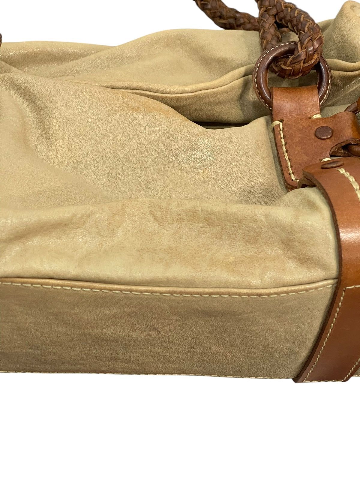 Genuine Leather Full Leather Patina Genten Japan Hand Bag 1🟩8 Size ONE SIZE - 9 Thumbnail
