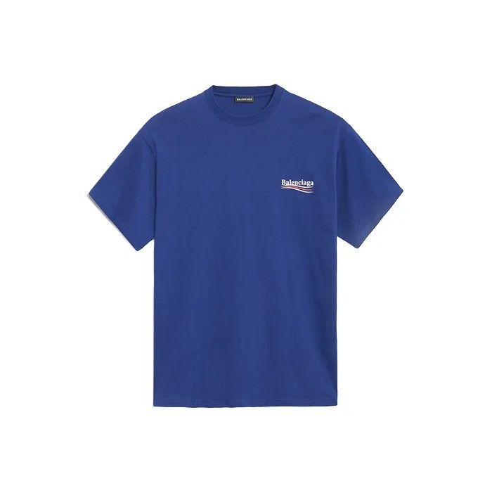 Balenciaga Balenciaga Political Campaign Blue T-Shirt Size US S / EU 44-46 / 1 - 1 Thumbnail