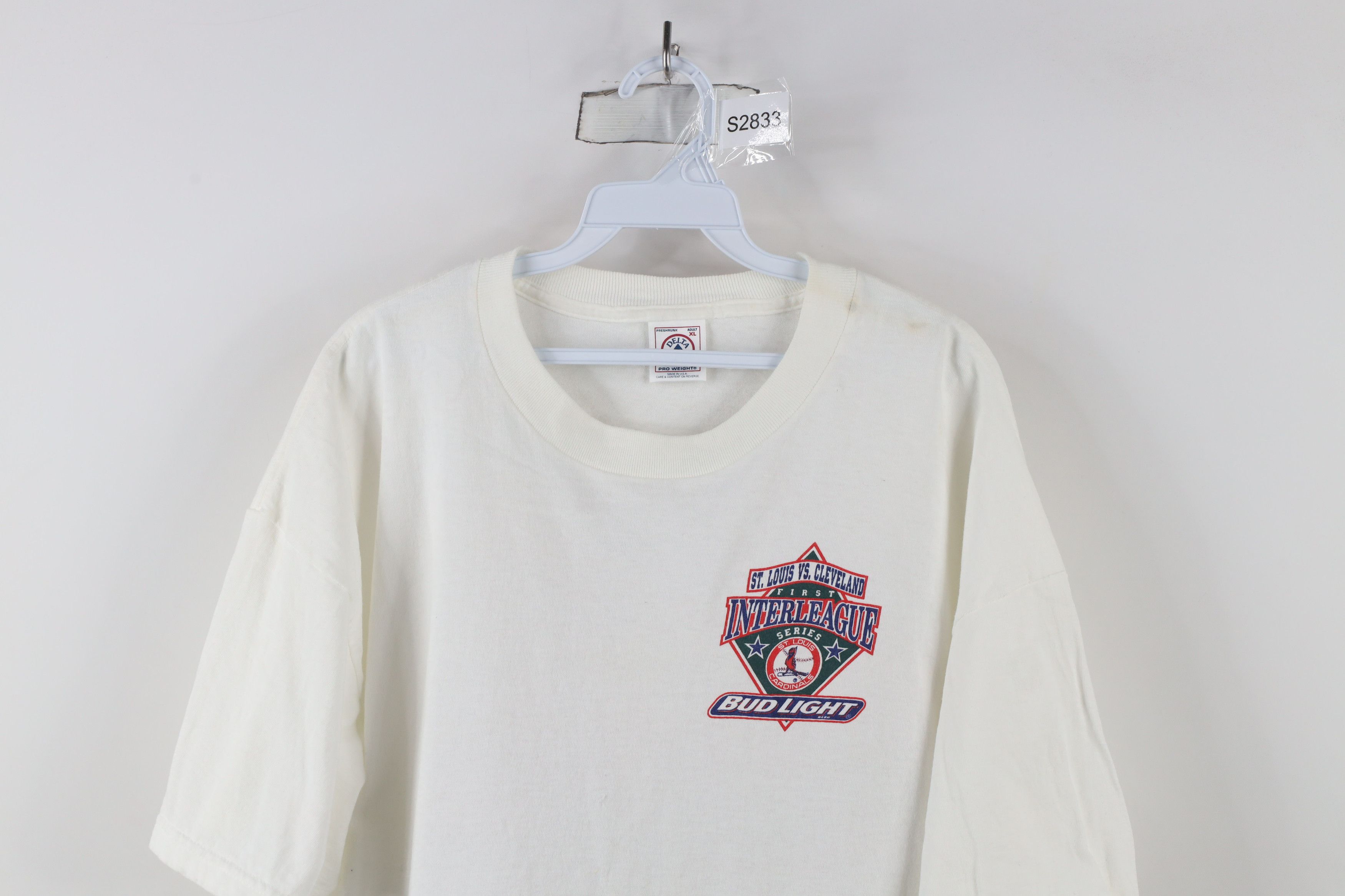 Vintage Vintage 90s Interleague Louis Cardinals vs Indians T-Shirt Size US XL / EU 56 / 4 - 2 Thumbnail
