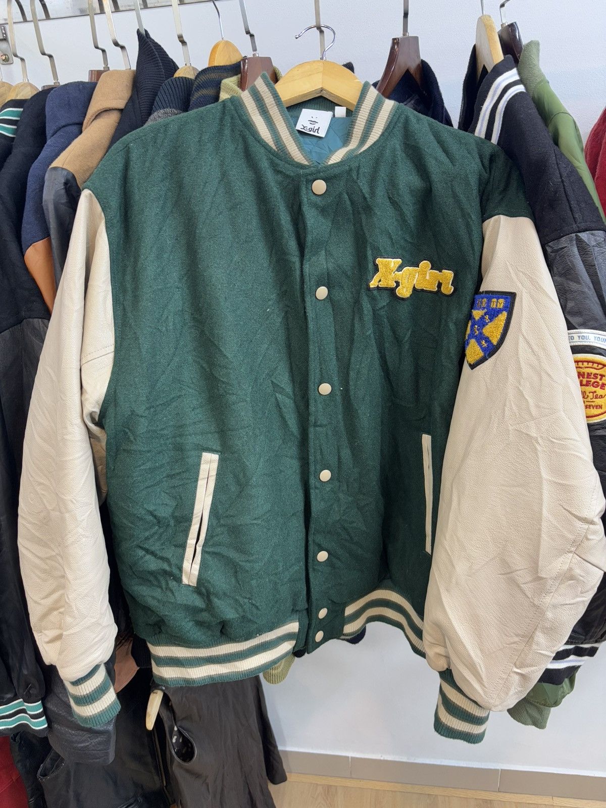 Other X-Girl Varsity Jacket leather Size US S / EU 44-46 / 1 - 1 Thumbnail