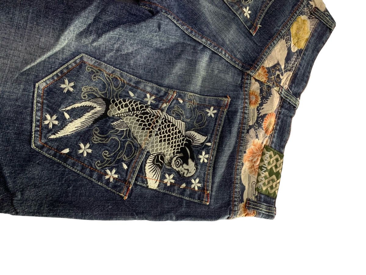 Japanese Brand 3 quarter Denim Inspired by Japanese Culture Sukajan Size US 32 / EU 48 - 7 Thumbnail