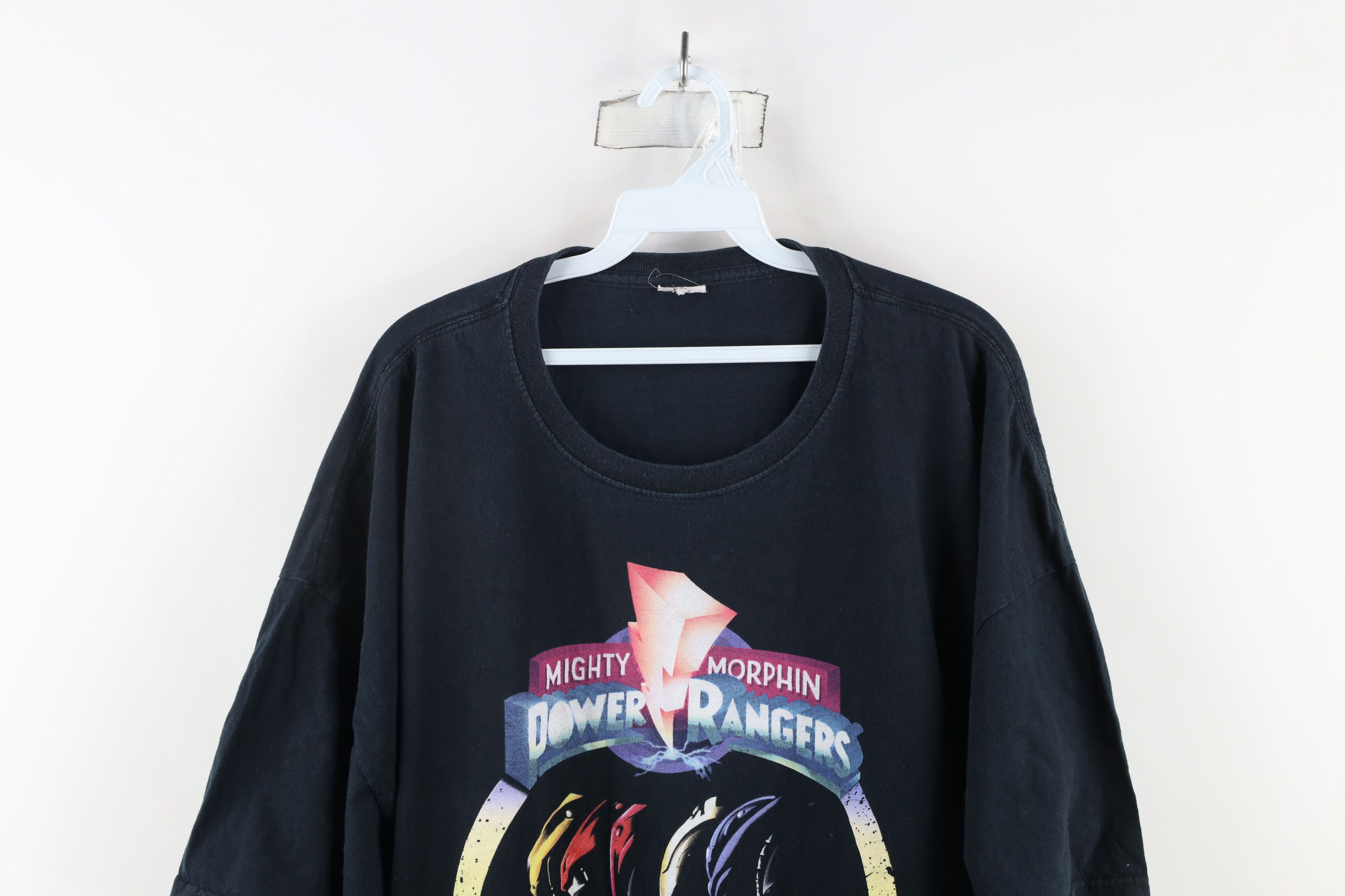 Vintage Vintage 90s Out Mighty Morphin Power Rangers T-Shirt Black Size US XXL / EU 58 / 5 - 2 Thumbnail